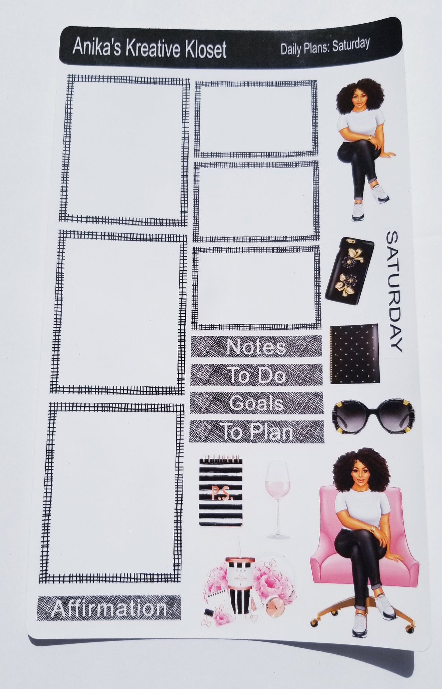 Daily Plans Sticker Sheets