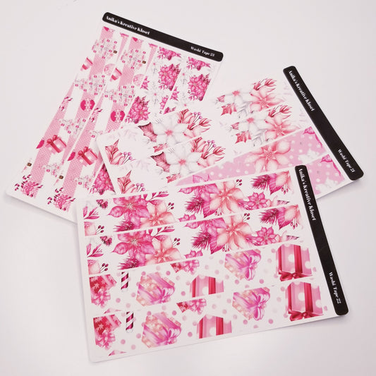 Christmas Pink Washi