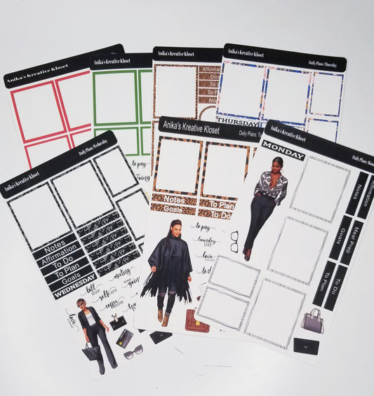 Daily Plans Sticker Sheet: Boss Level