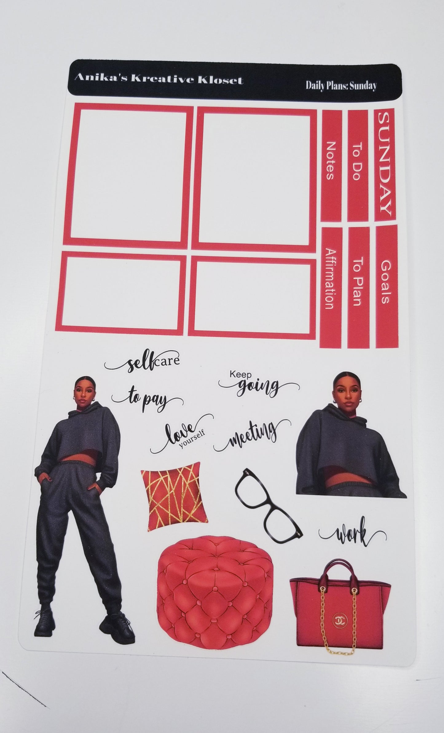 Daily Plans Sticker Sheet: Boss Level