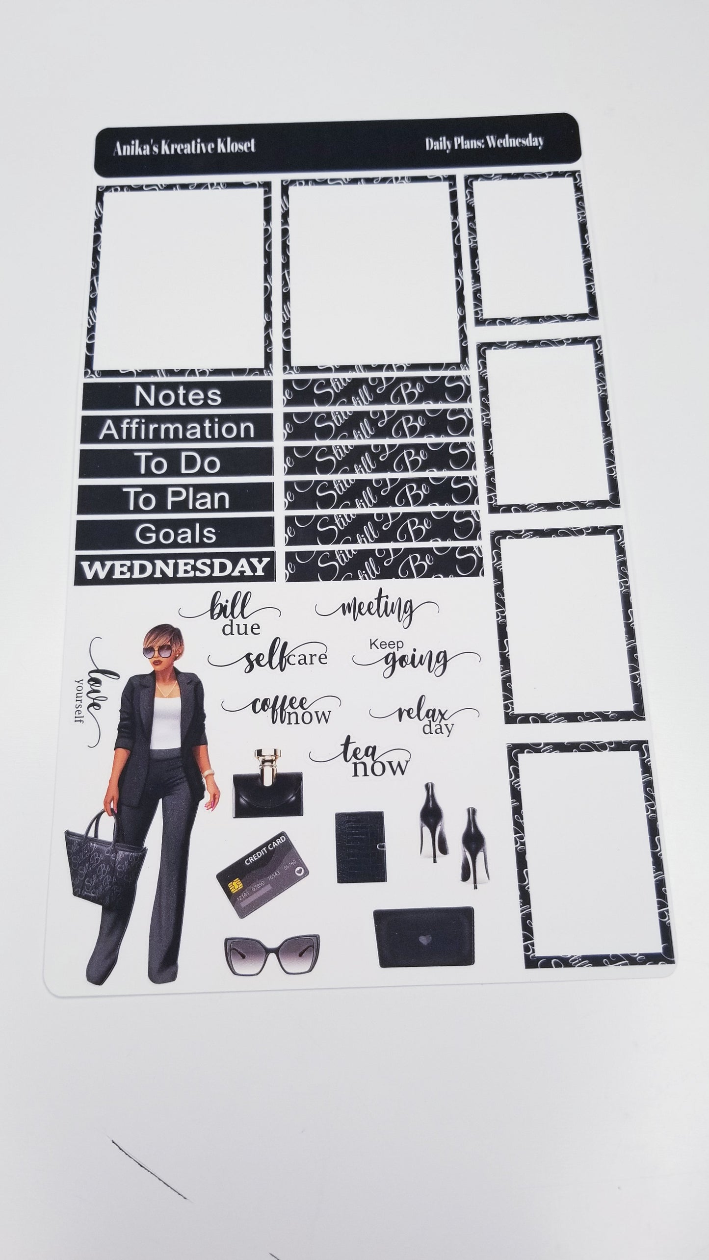 Daily Plans Sticker Sheet: Boss Level