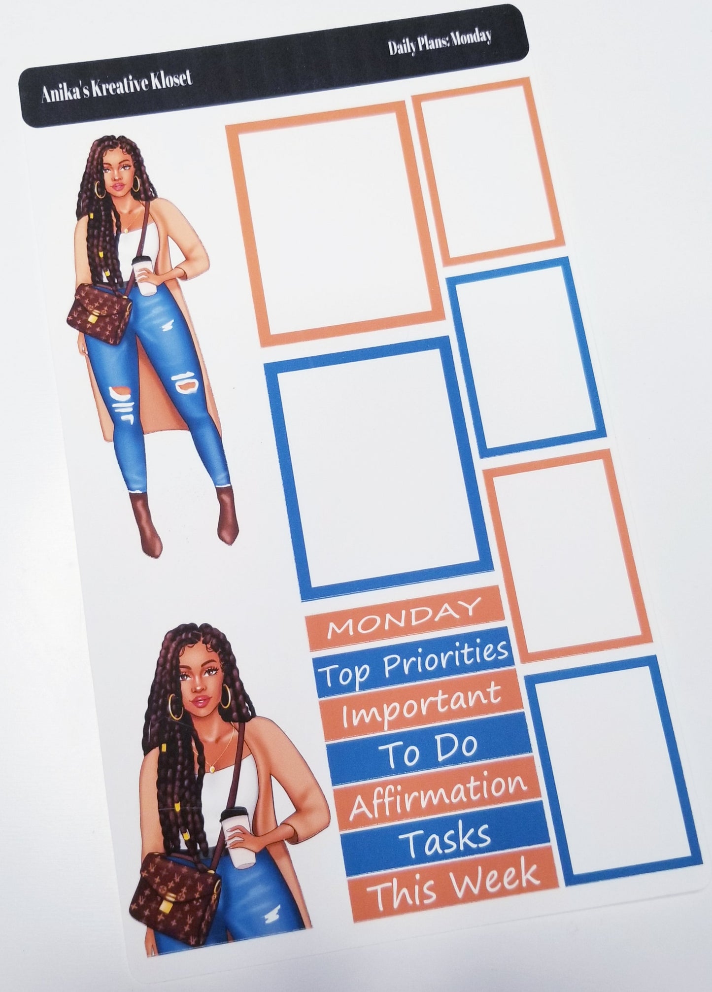 Daily Plans Sticker Sheet Set Goals