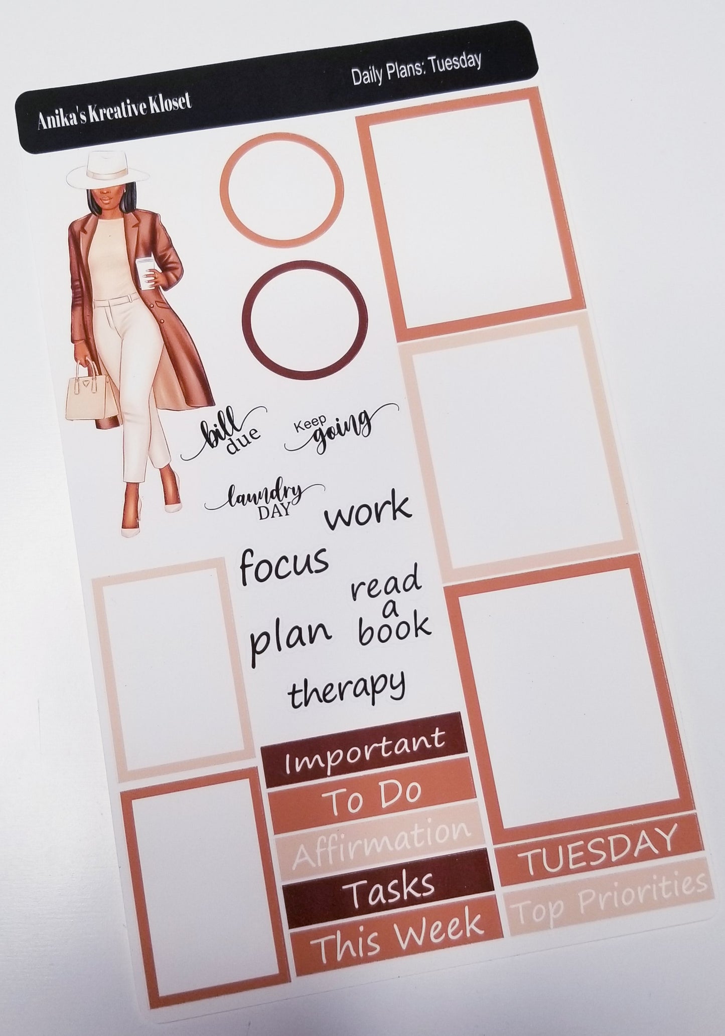 Daily Plans Sticker Sheet Set Goals
