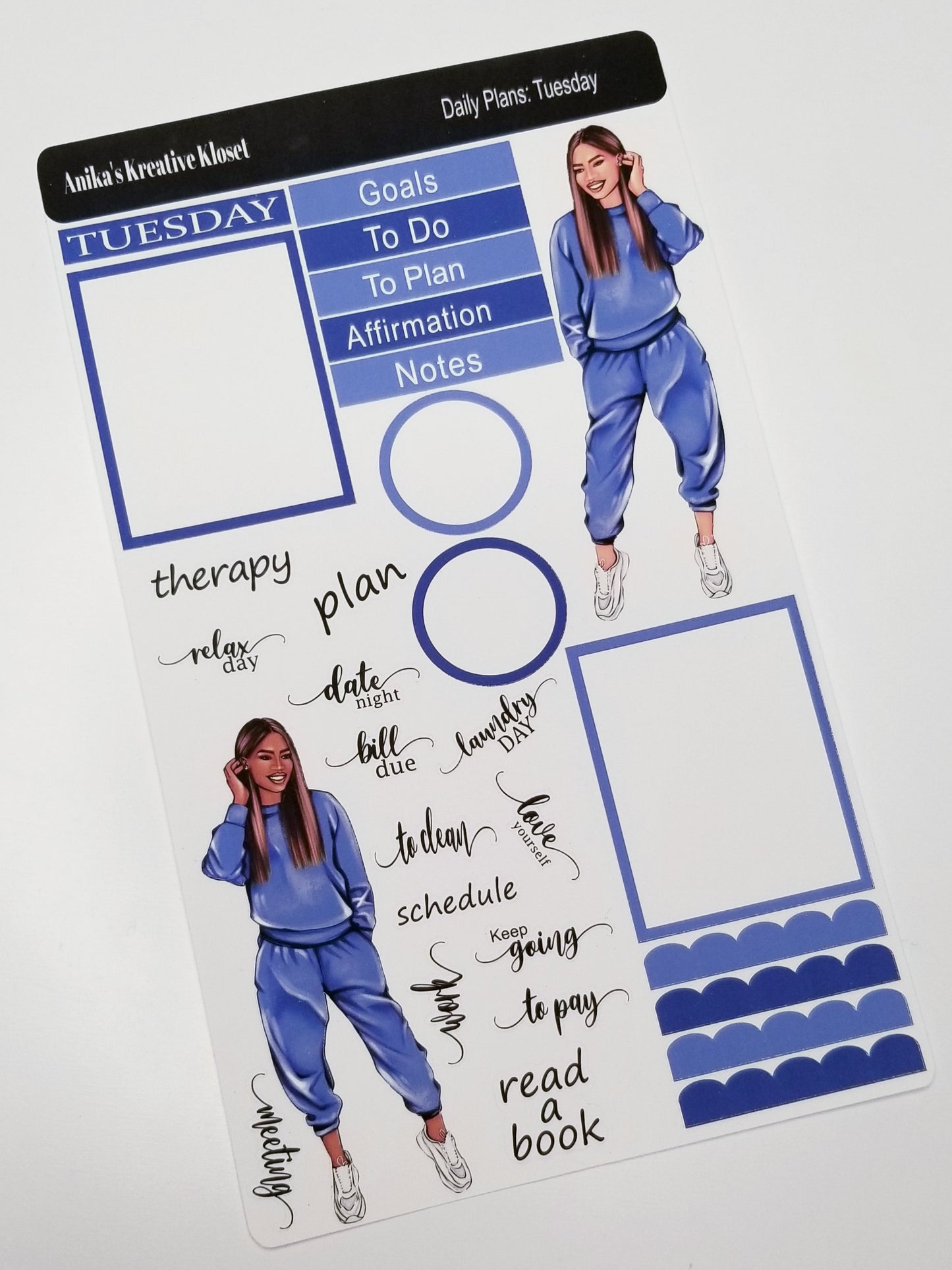 Daily Plans Sticker Sheet Plan Your Day