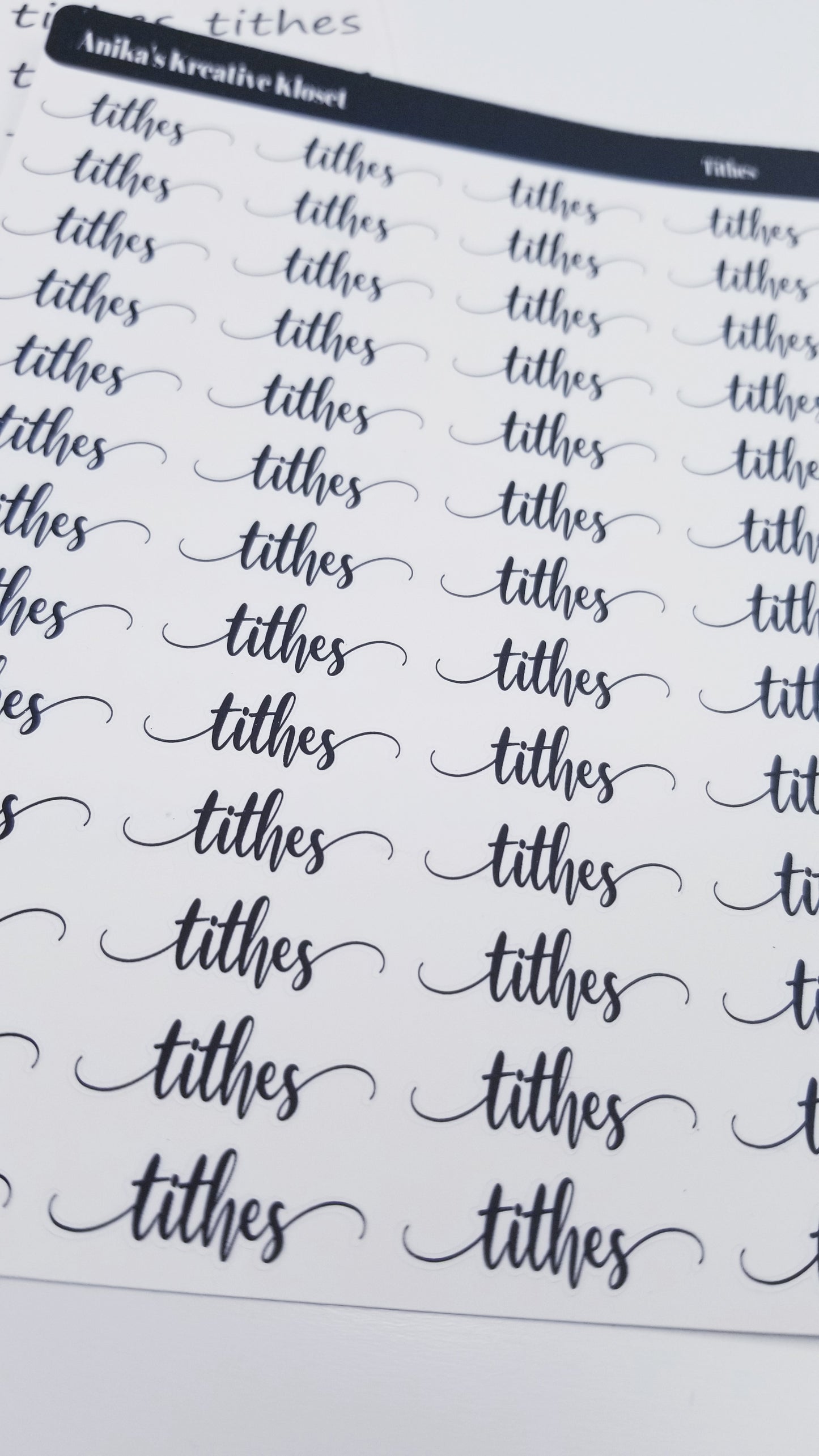 Tithes Scripts