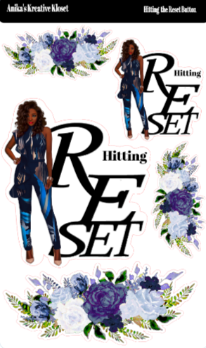 Hitting Reset Sticker Sheet