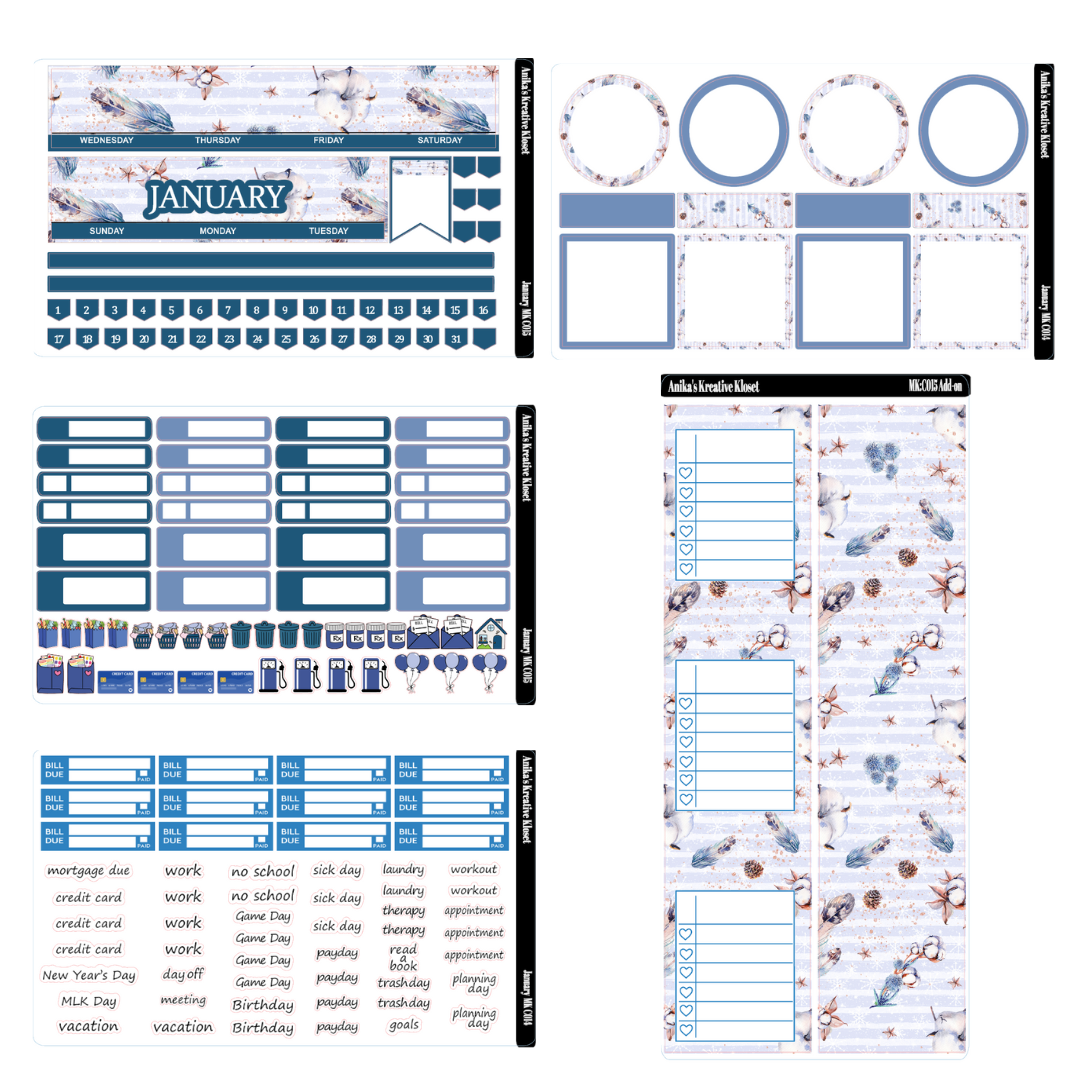 January Monthly Kit HP Classic- Sized MC-C015