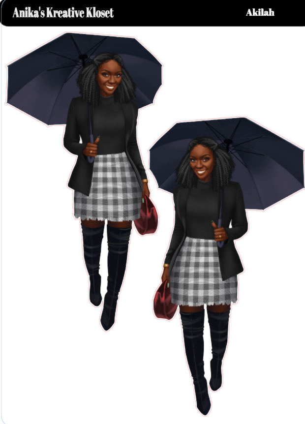 Akilah: Grey Skirt