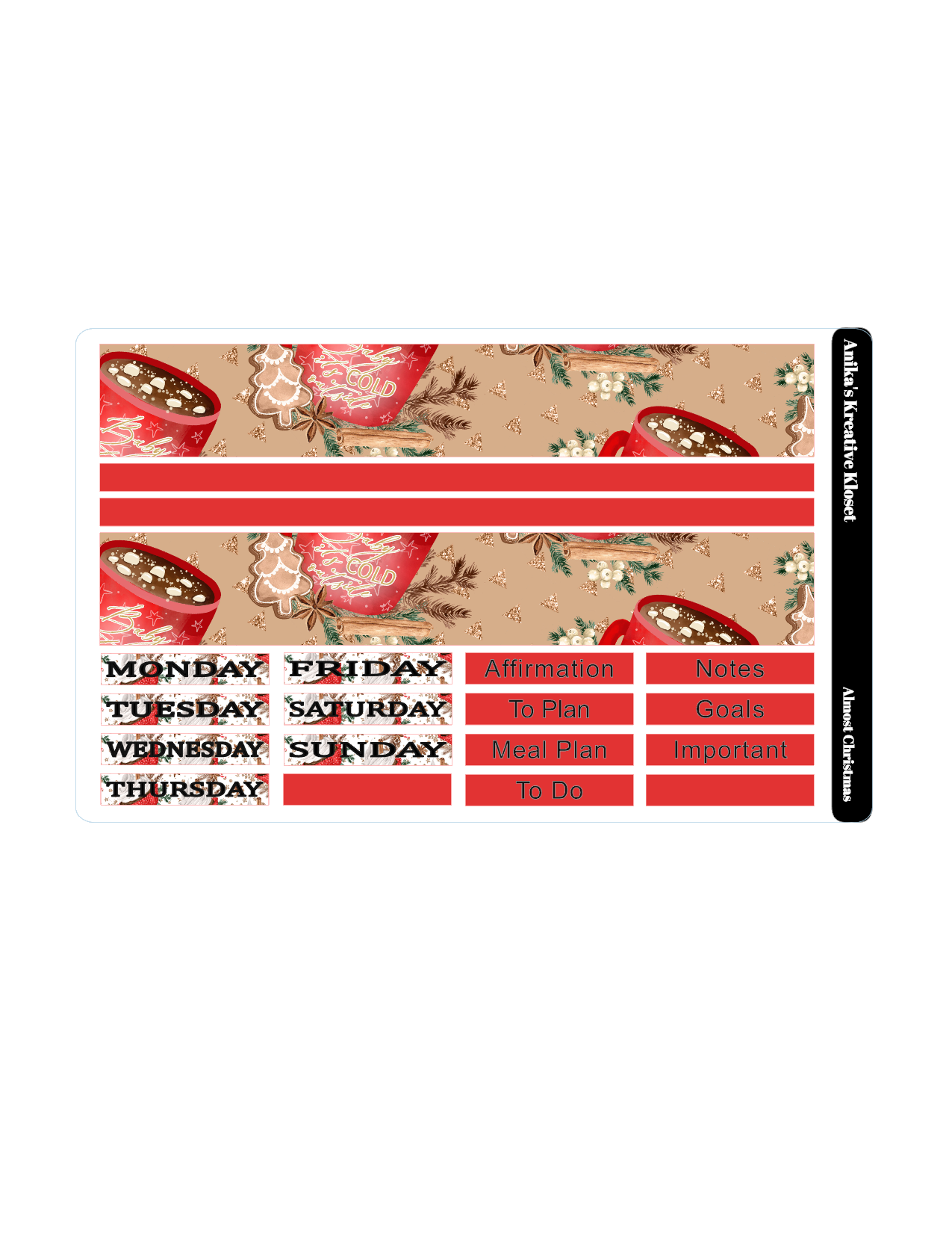 Almost Christmas 4 page kit