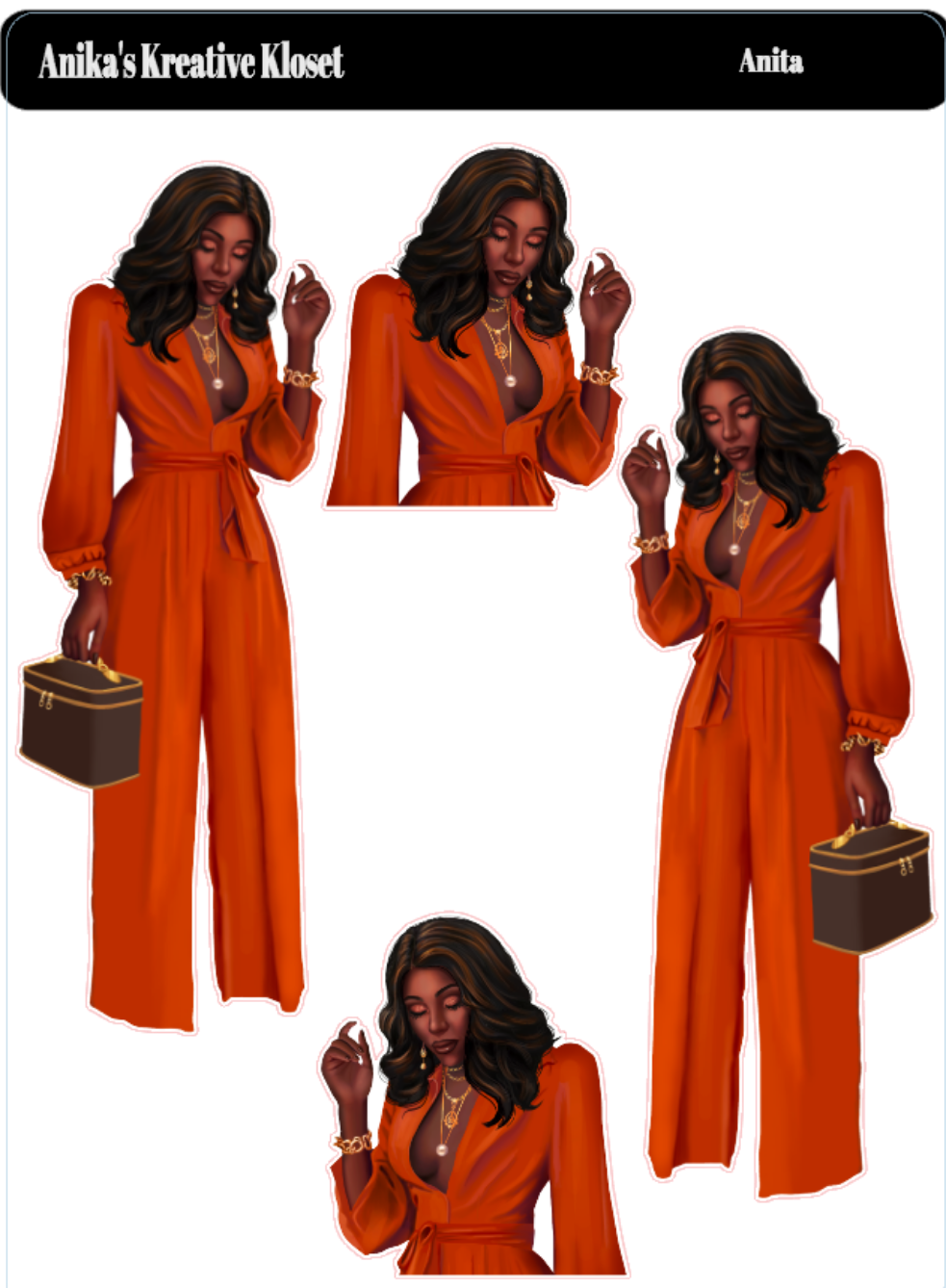 Anita in Burnt Orange