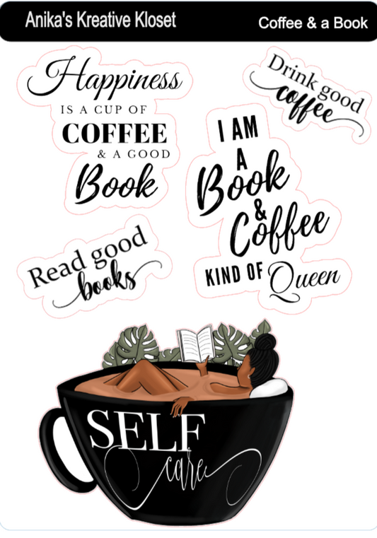 Coffee & a Book Deco Sheet