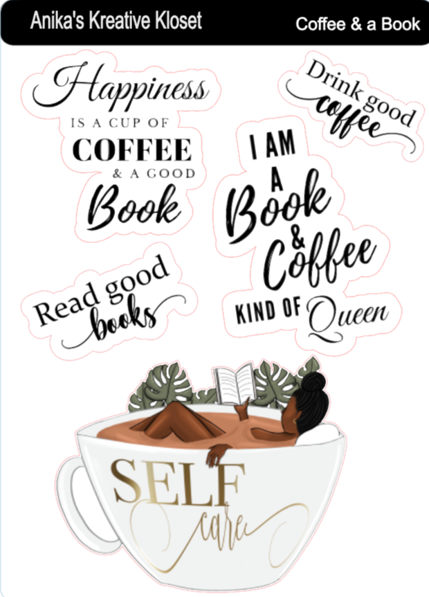 Coffee & a Book Deco Sheet
