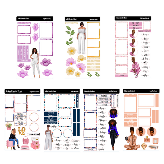 Daily Plans Sticker Sheet Color