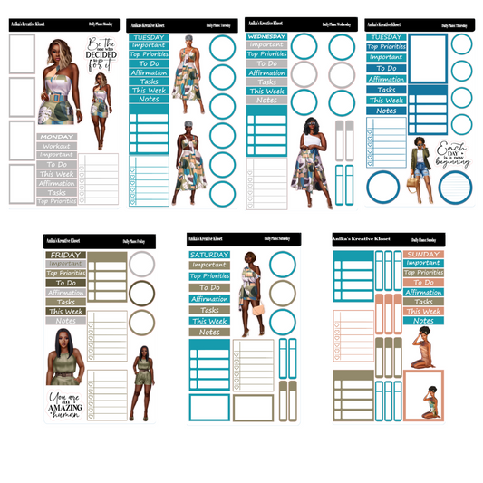 Daily Plans Sticker Sheet Free To Be Me