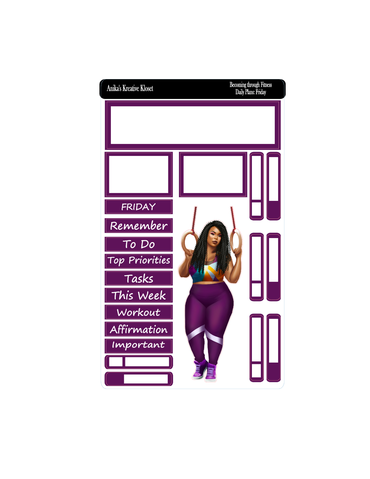 Daily Plans: Becoming who you are through Fitness