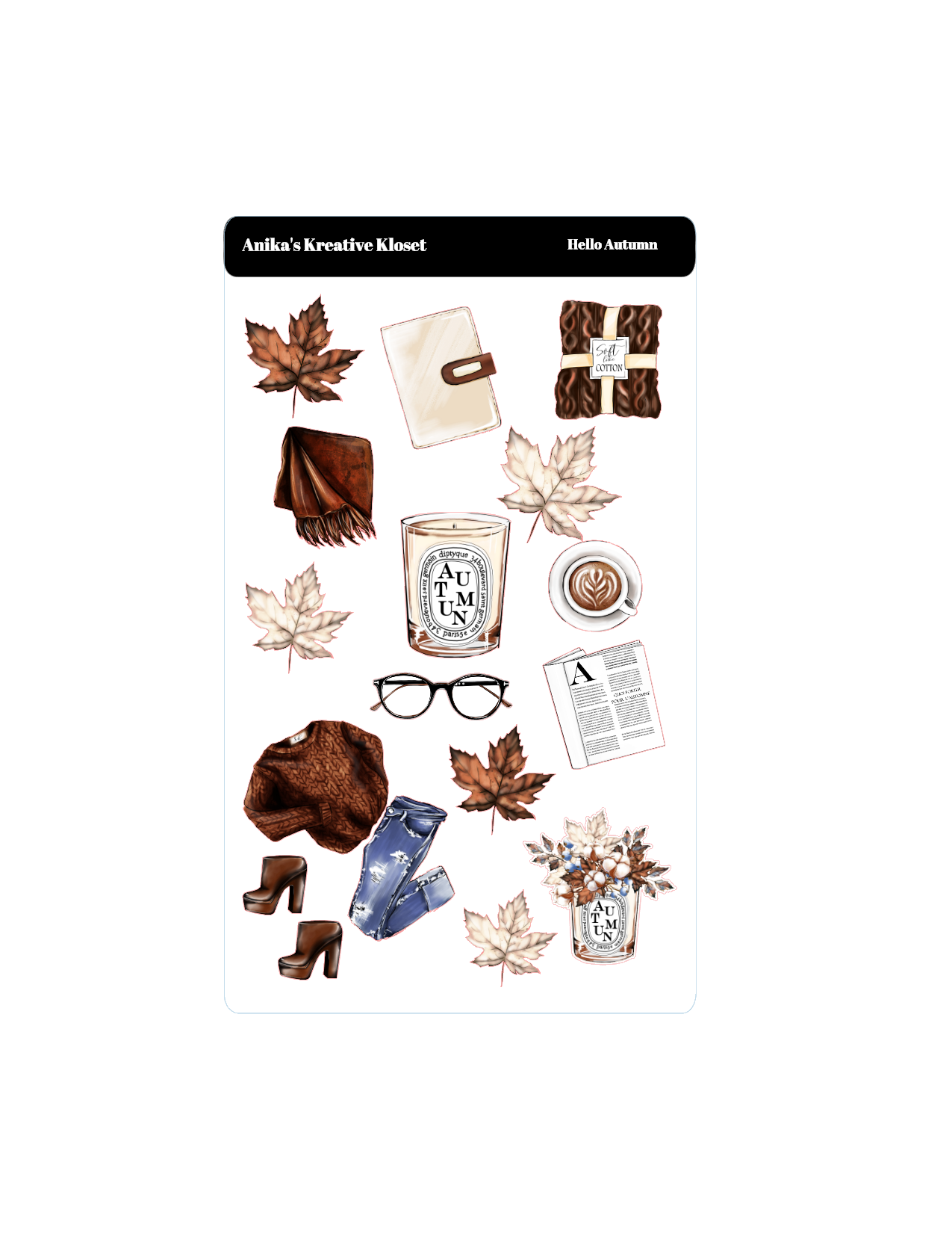 Hello Autumn Sticker Kit