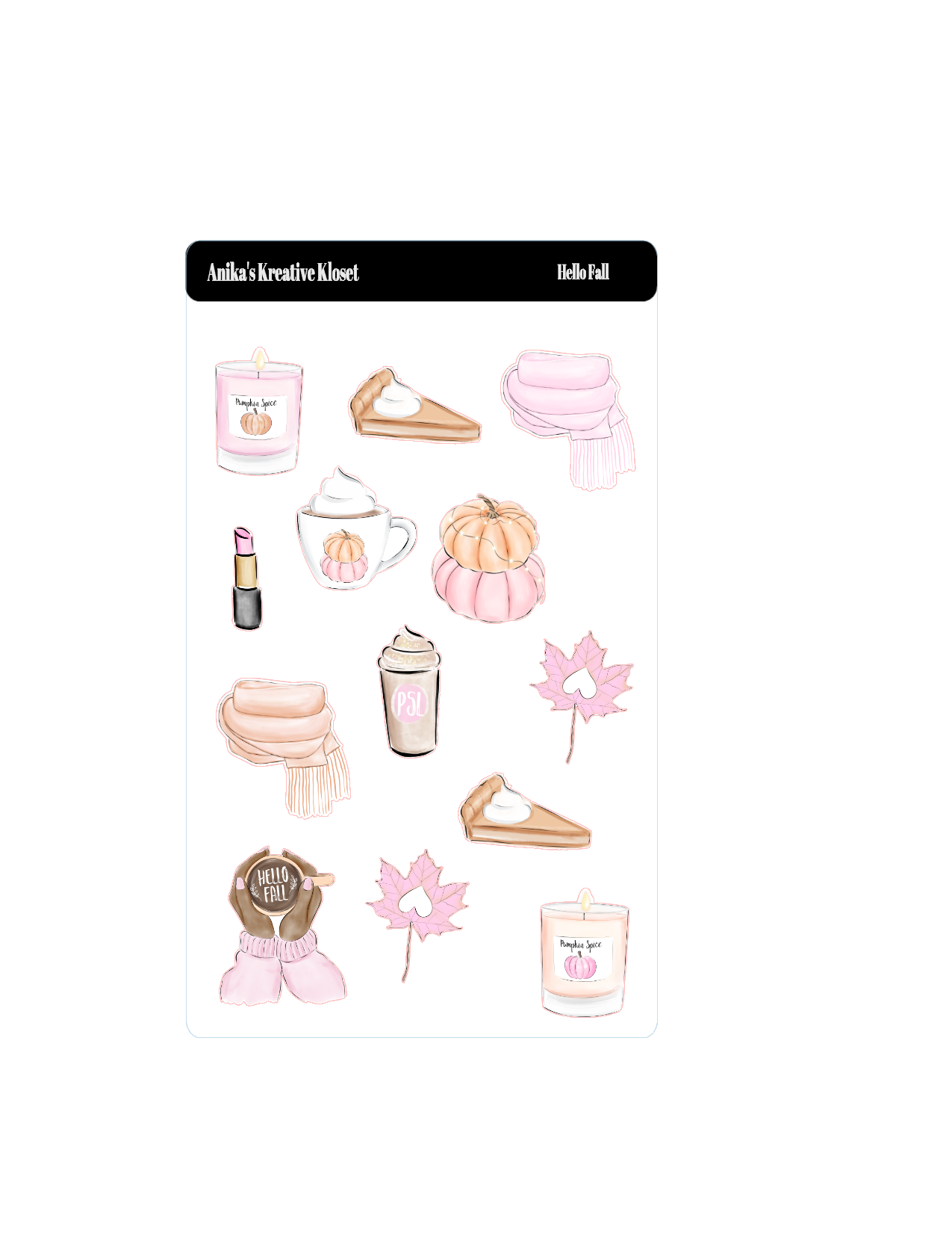 Hello Fall Bundle Sticker Kit