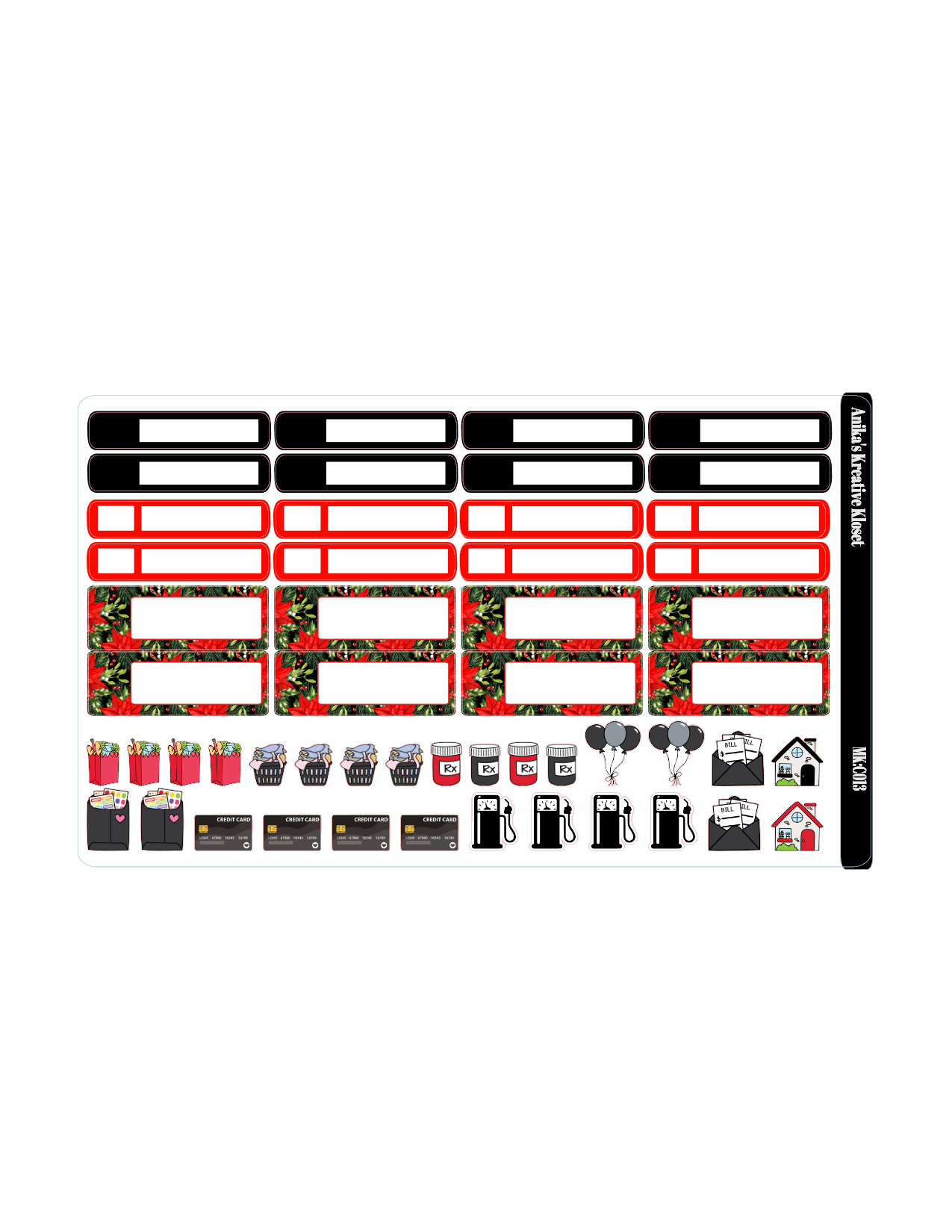 December Monthly Kit-HP Classic-Sized MK-C013