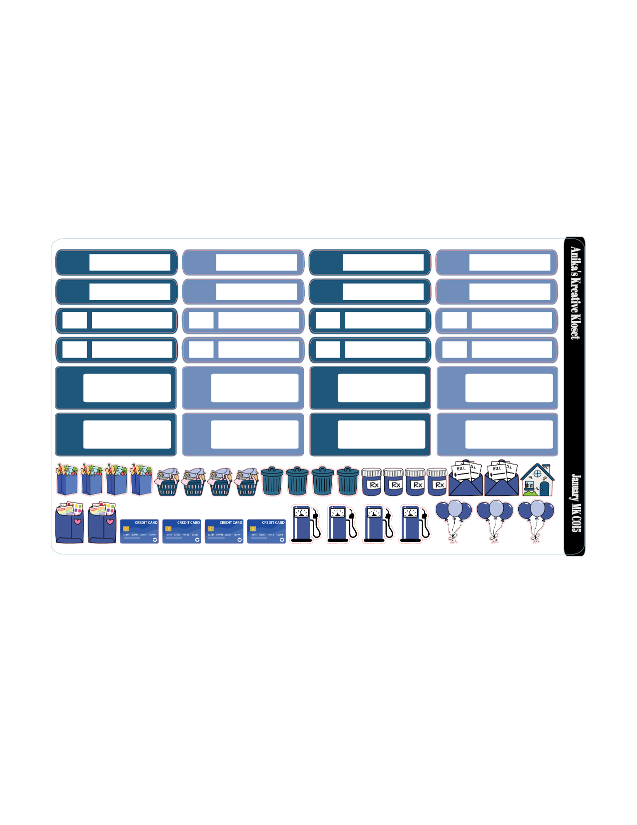 January Monthly Kit HP Classic- Sized MC-C015