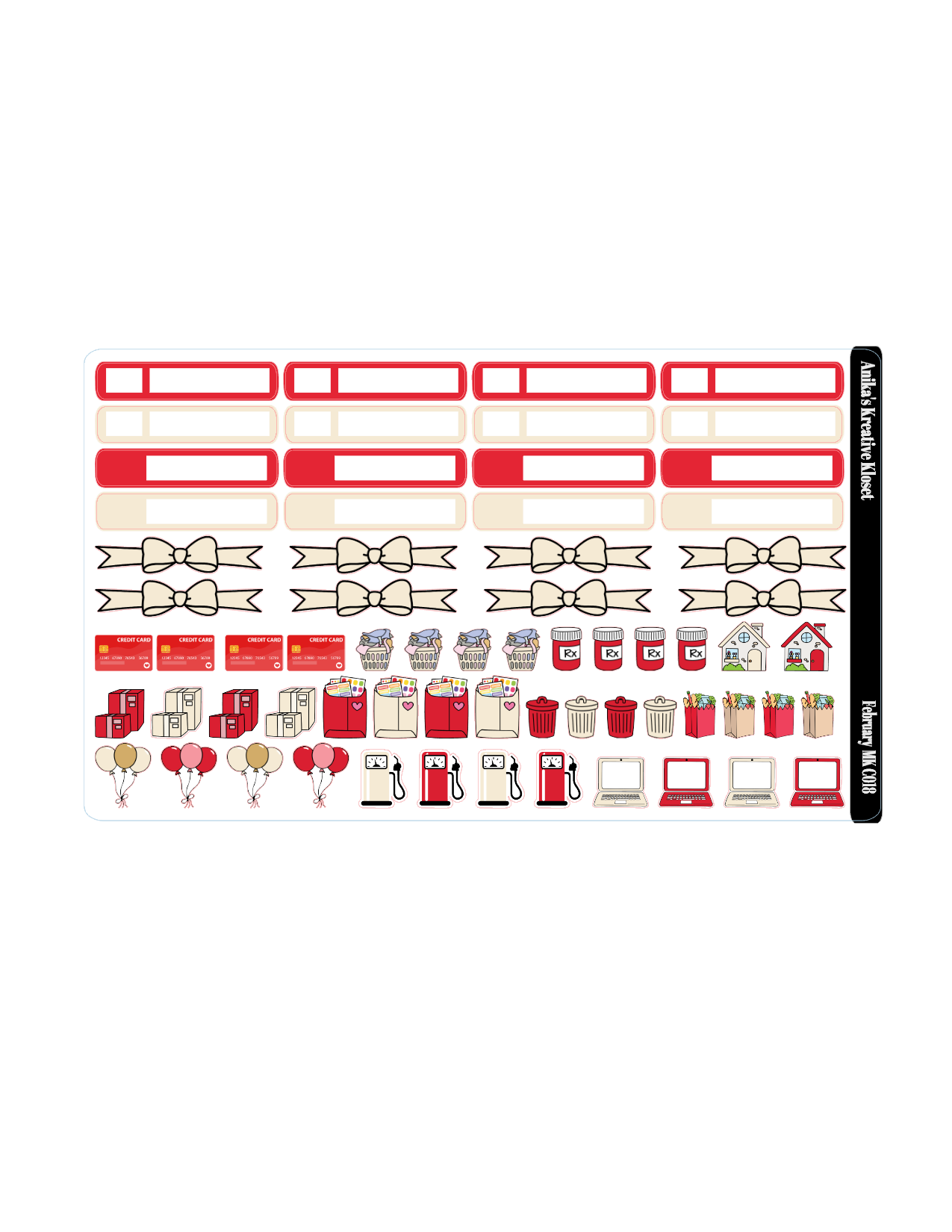 February Monthly Kit- HP Classic-Sized MK-C018