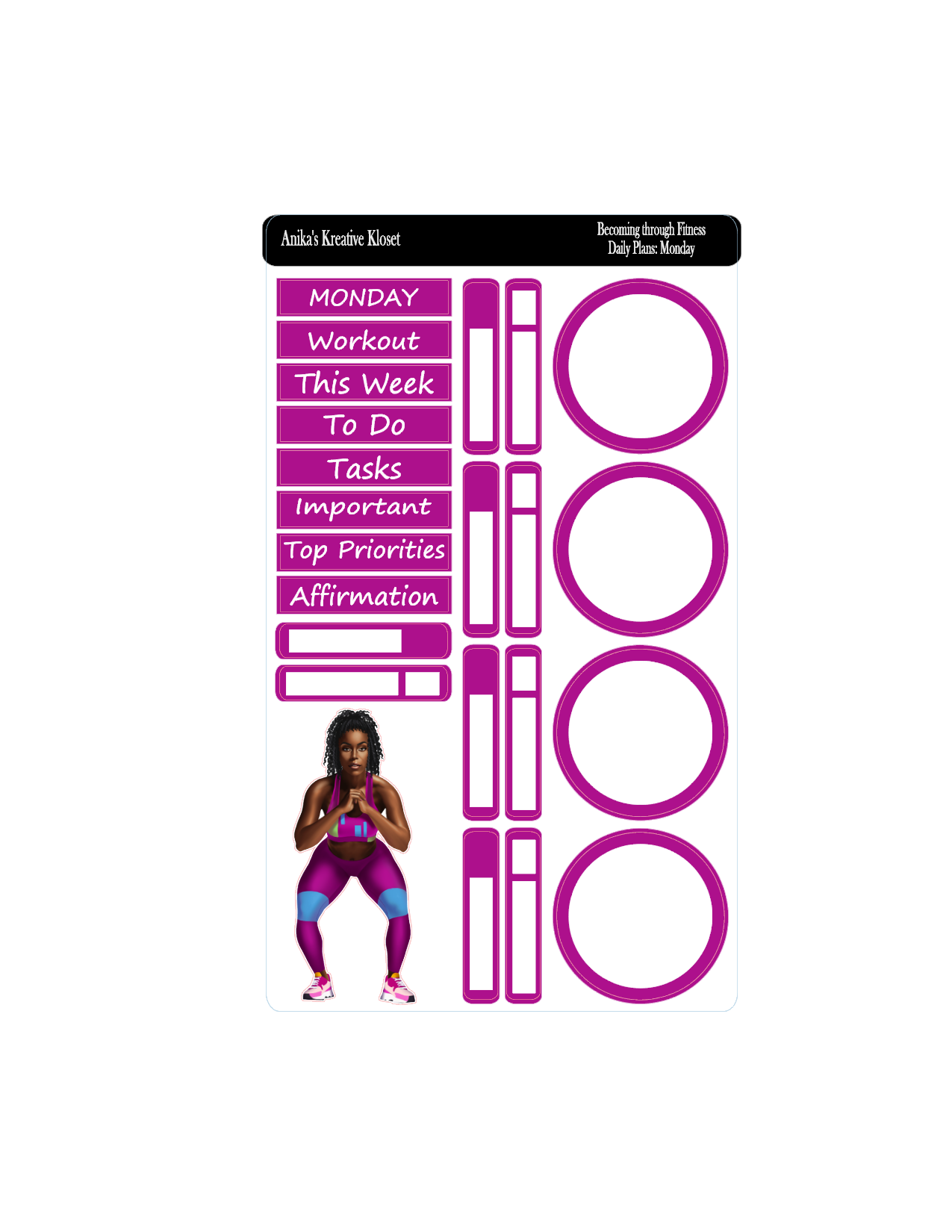 Daily Plans: Becoming who you are through Fitness