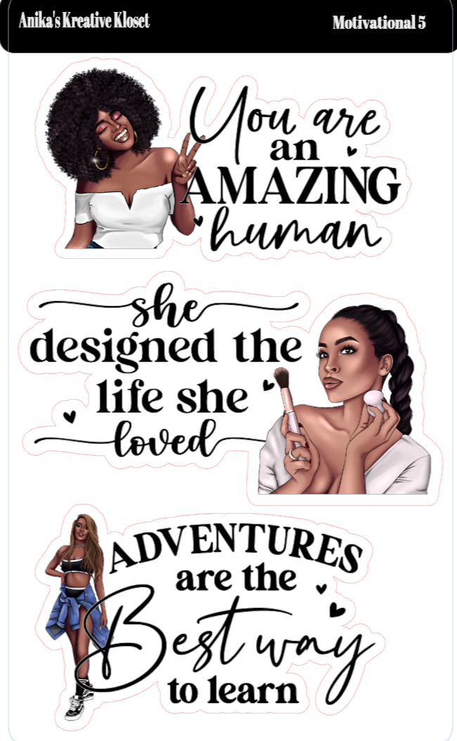 Motivational Stickers (1-6)