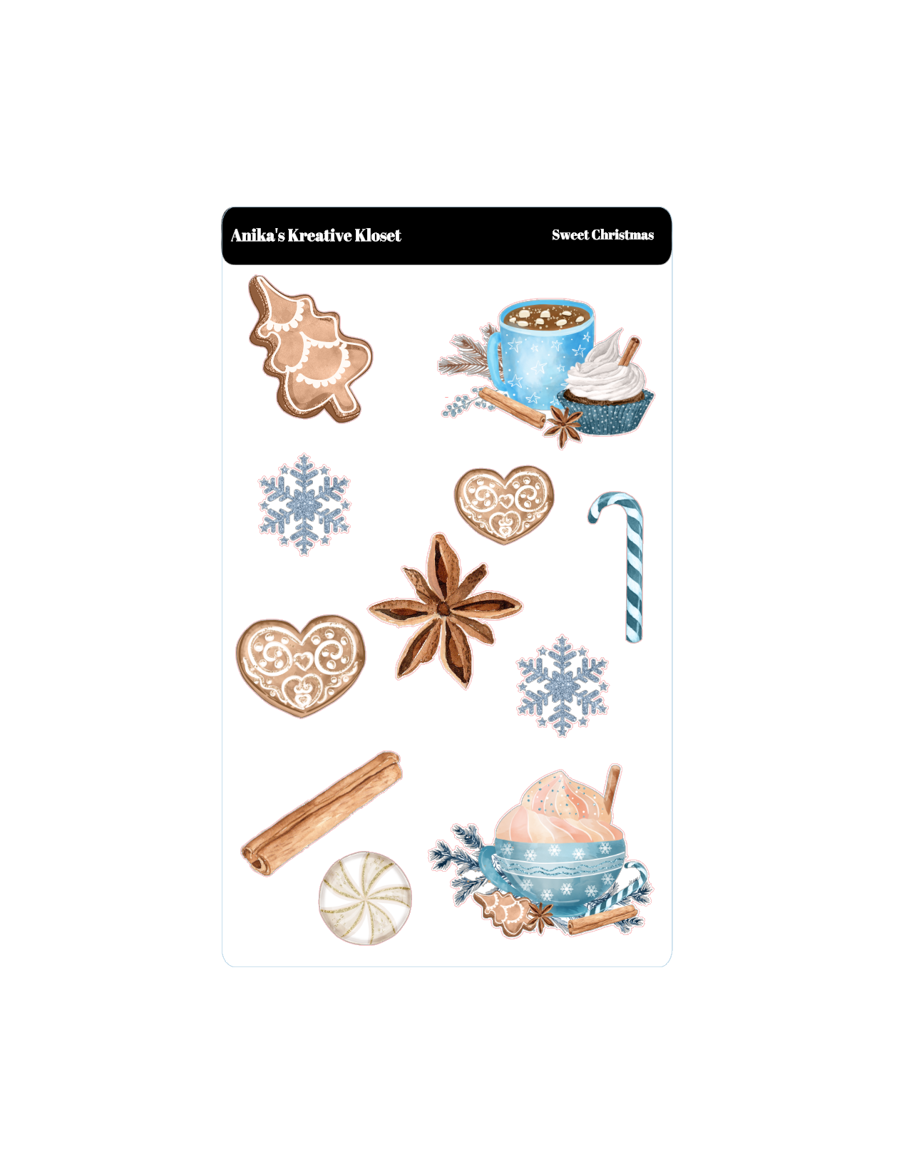 Sweet Christmas 4 page kit