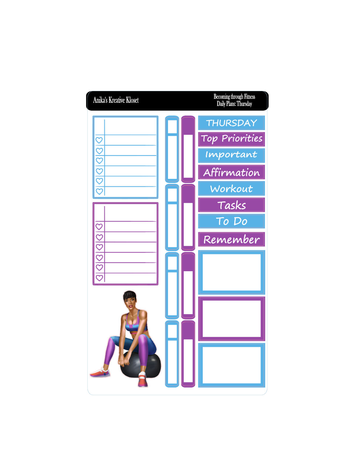 Daily Plans: Becoming who you are through Fitness