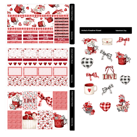 Valentine's Day Sticker Kit