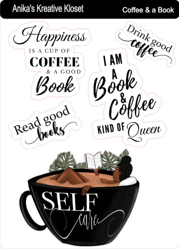 Coffee & a Book Deco Sheet