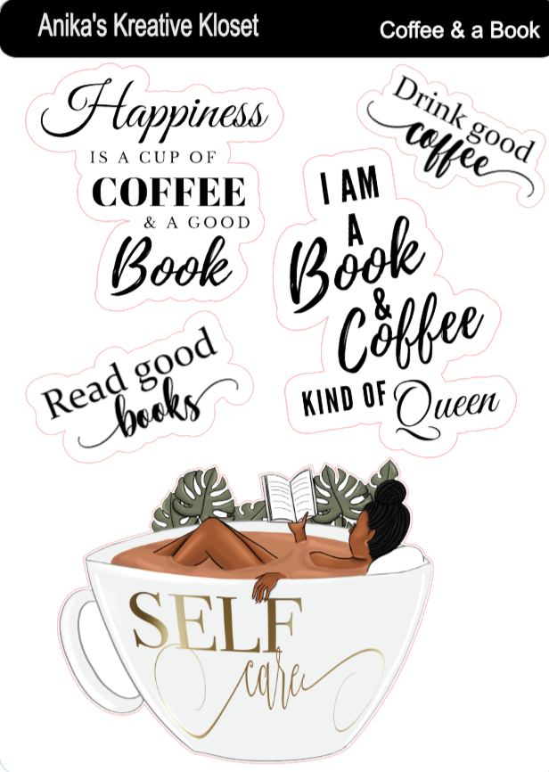 Coffee & a Book Deco Sheet