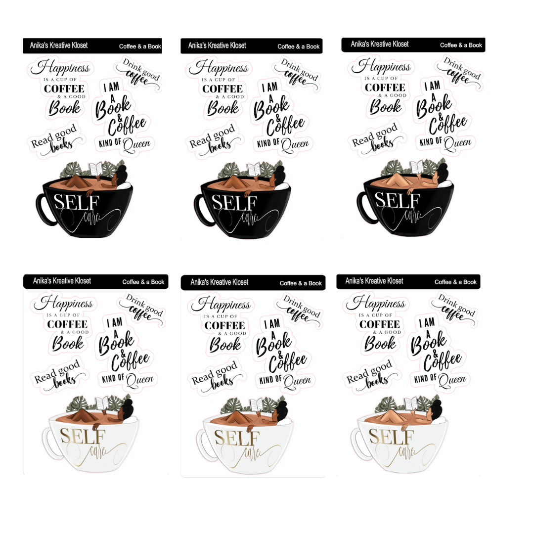 Coffee & a Book Deco Sheet