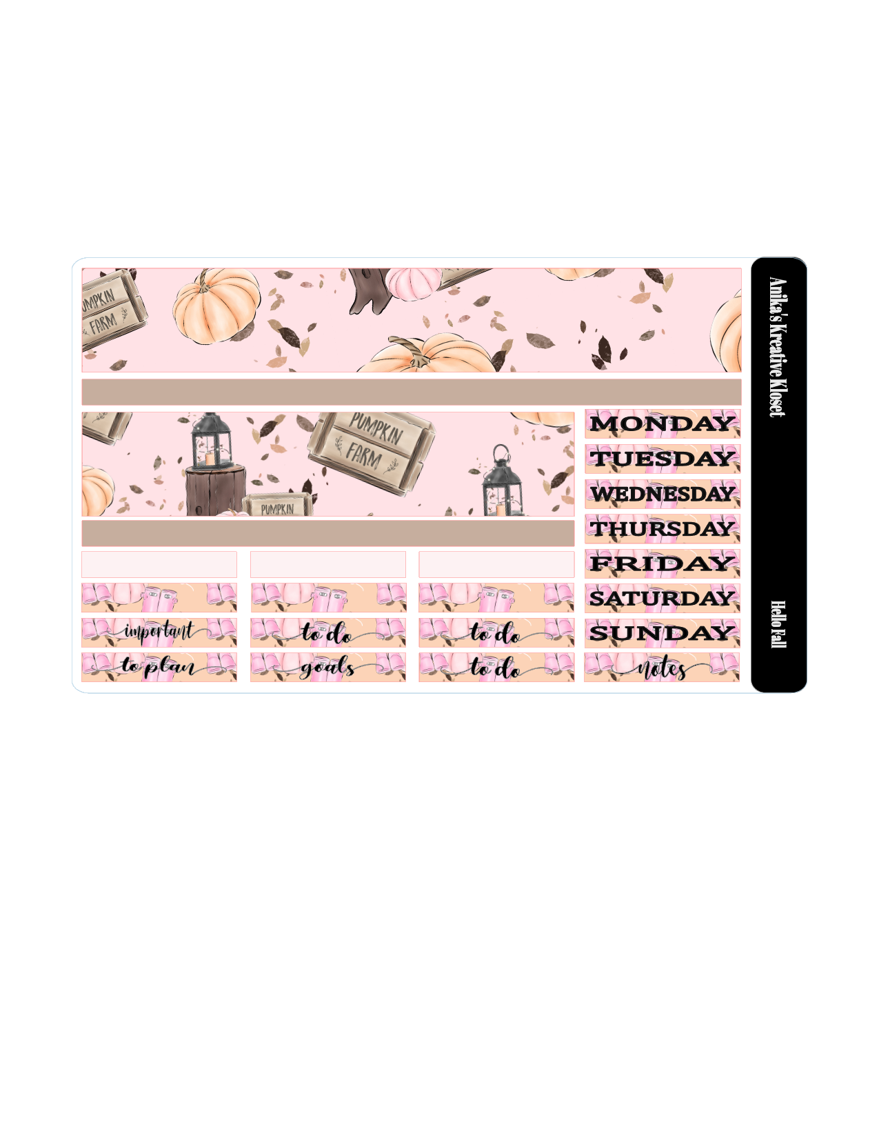 Hello Fall Bundle Sticker Kit