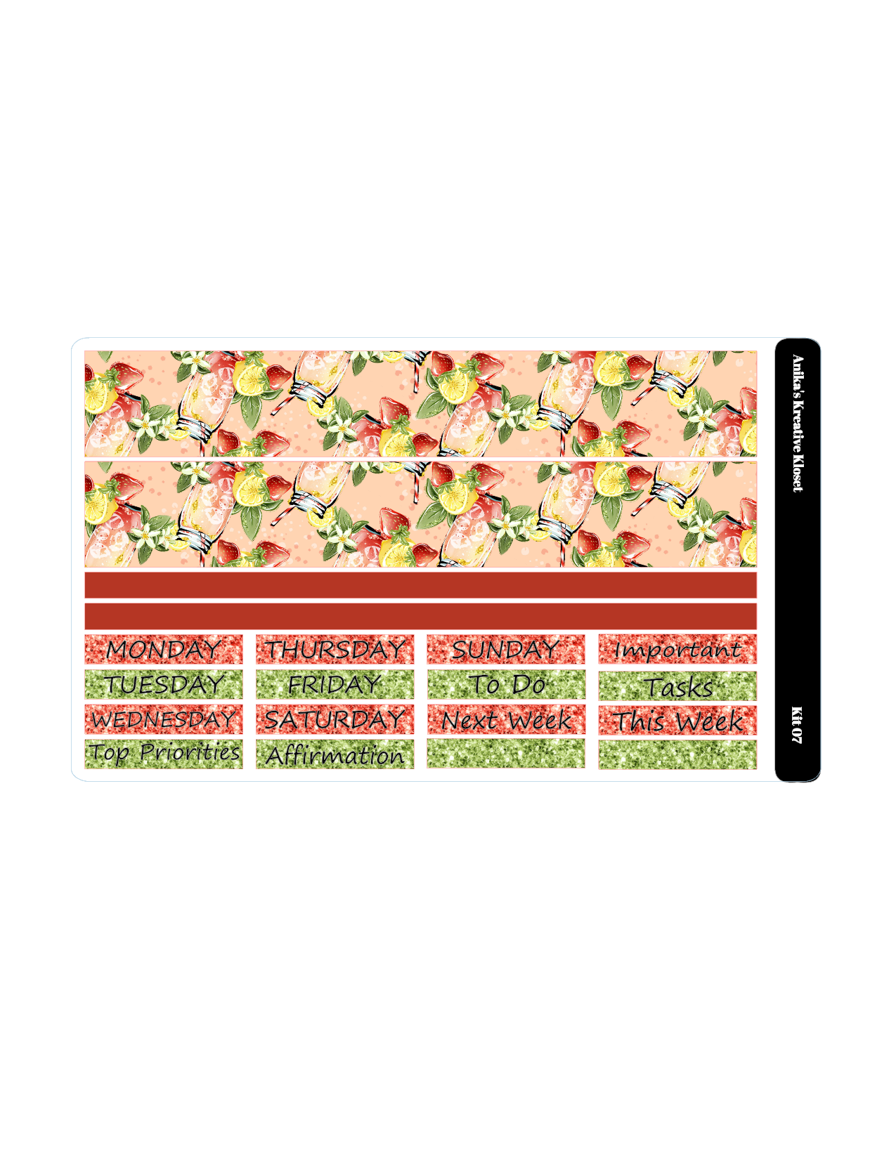 Weekly Sticker Kit 7