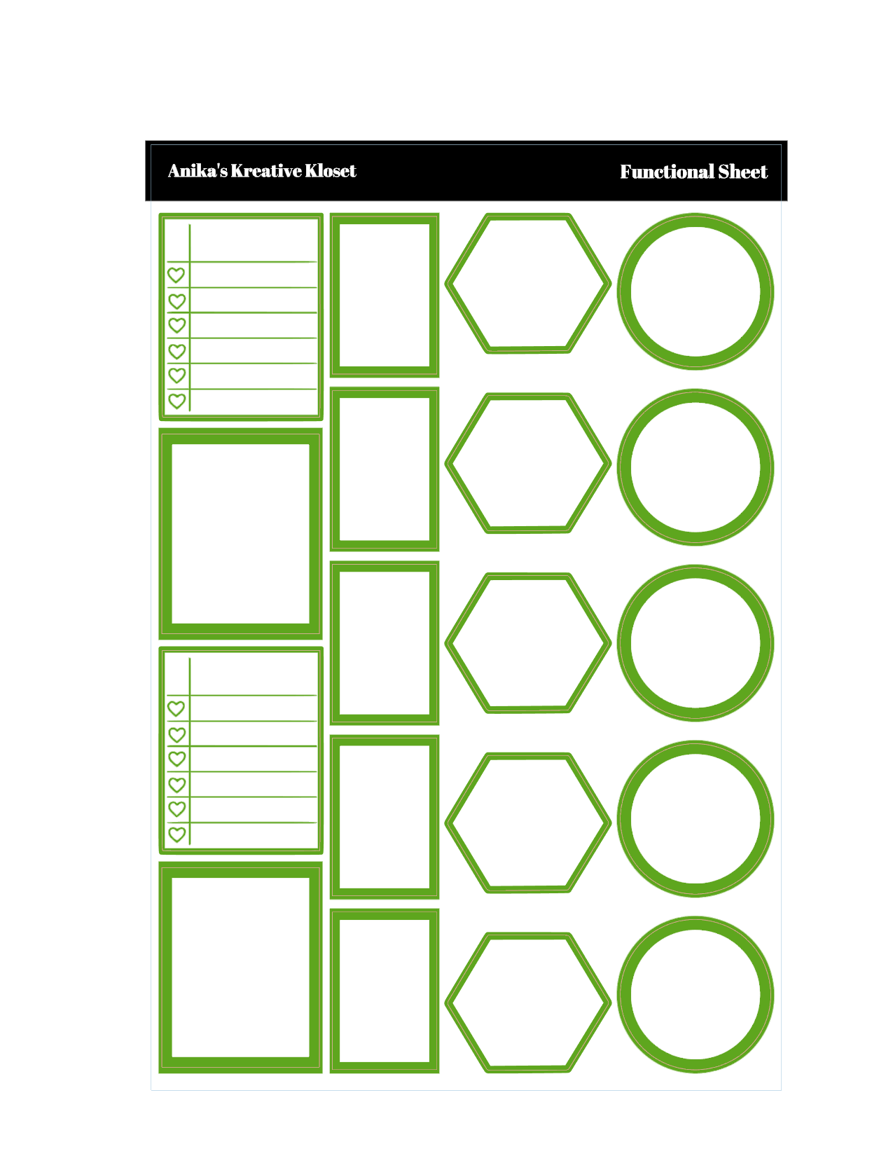 Shades of Green Deco: Lime Collection
