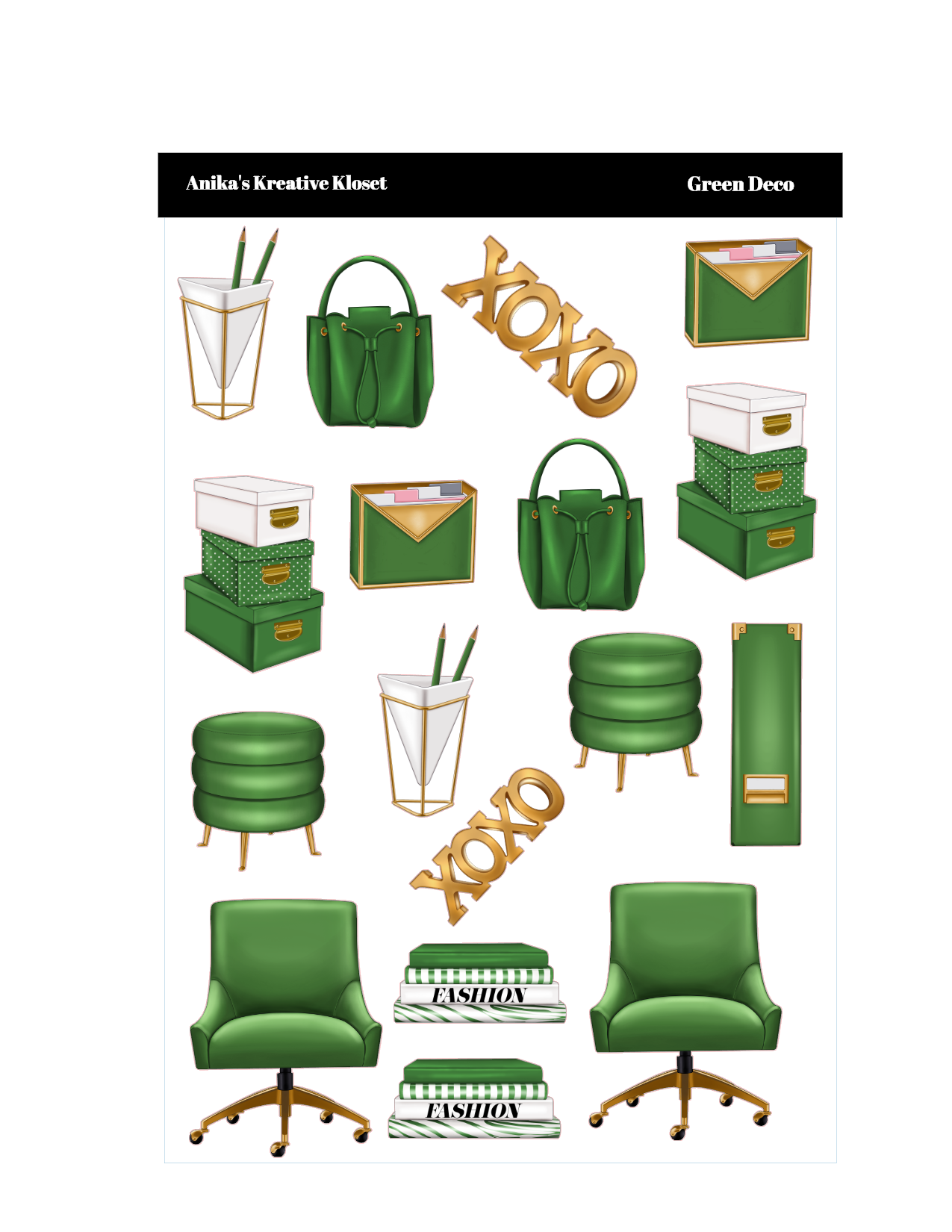 Shades of Green Deco Bundle