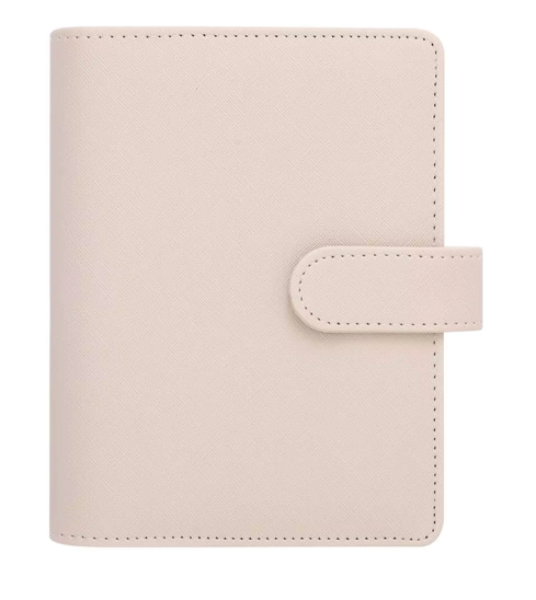A6 Small Saffiano Leather Budget Binder