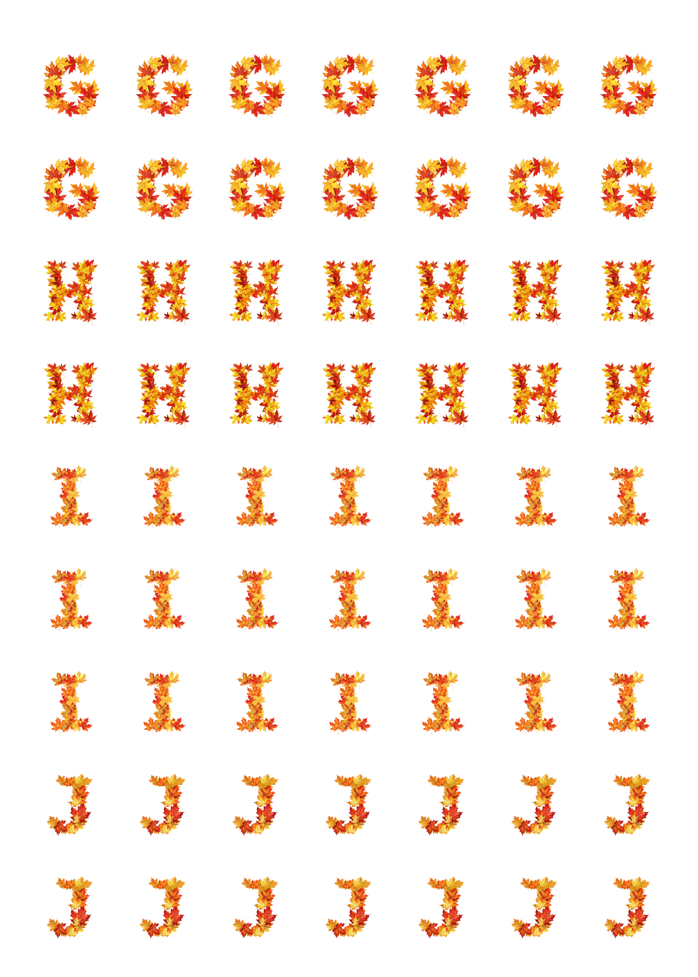 Alphabet: Fall Style