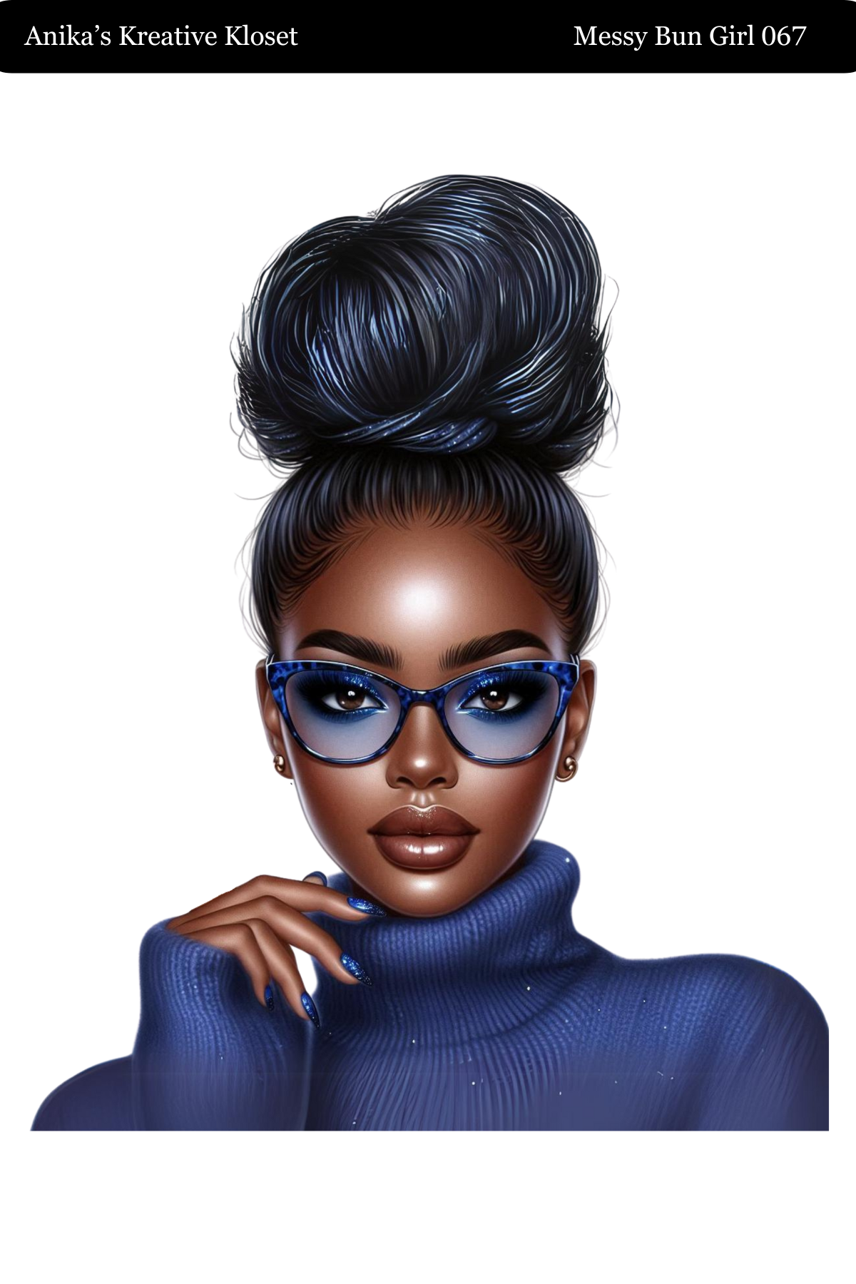 Messy Bun Girl 058 - 069 Washi