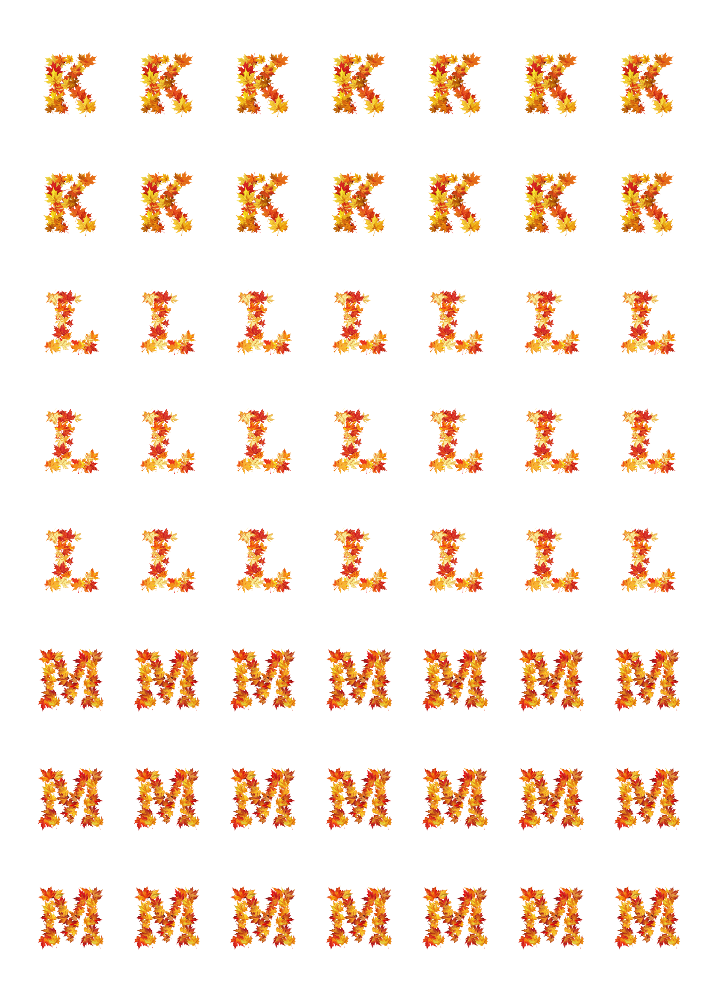Alphabet: Fall Style