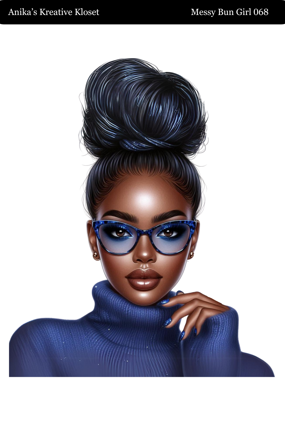 Messy Bun Girl 058 - 069 Washi