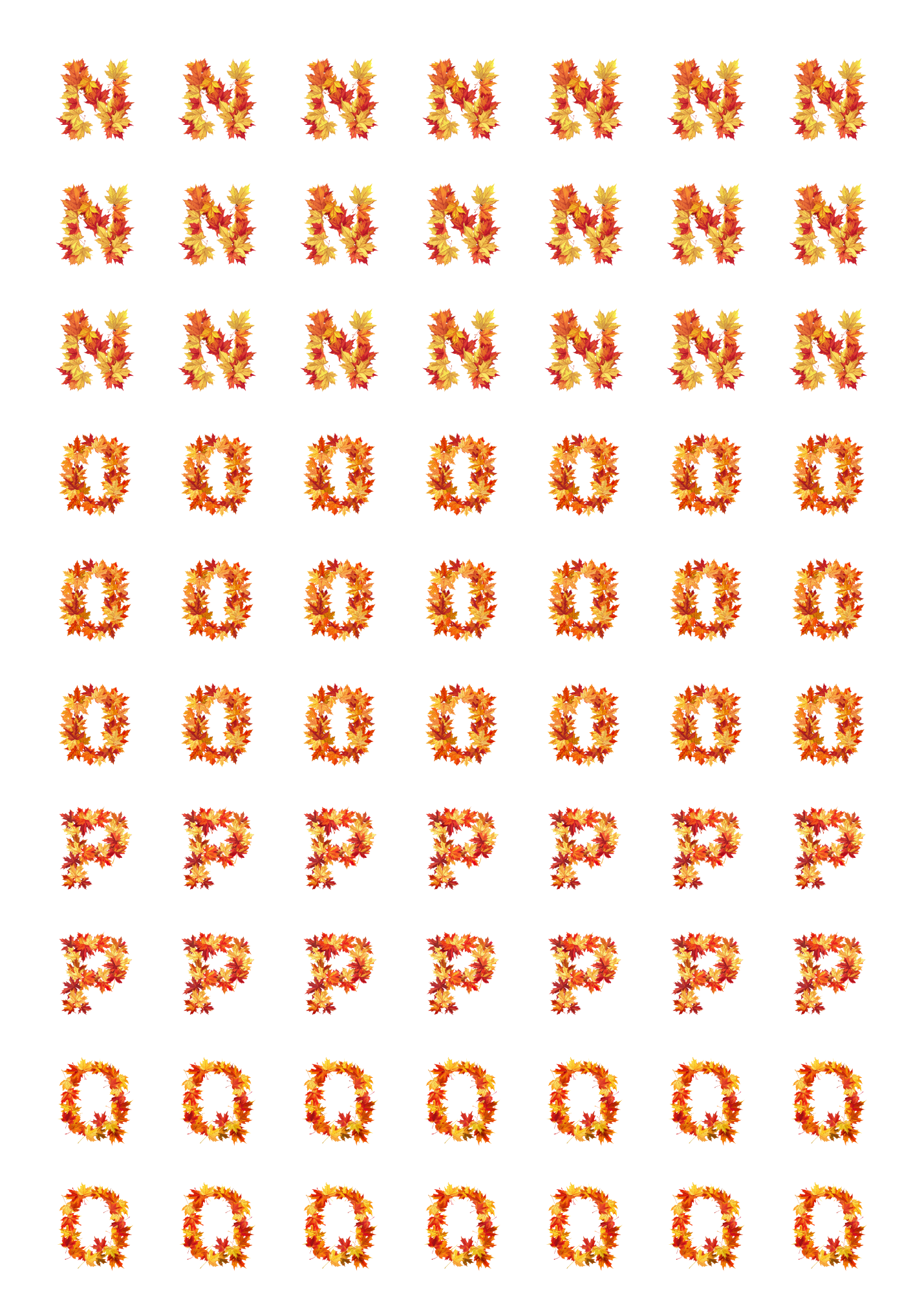 Alphabet: Fall Style