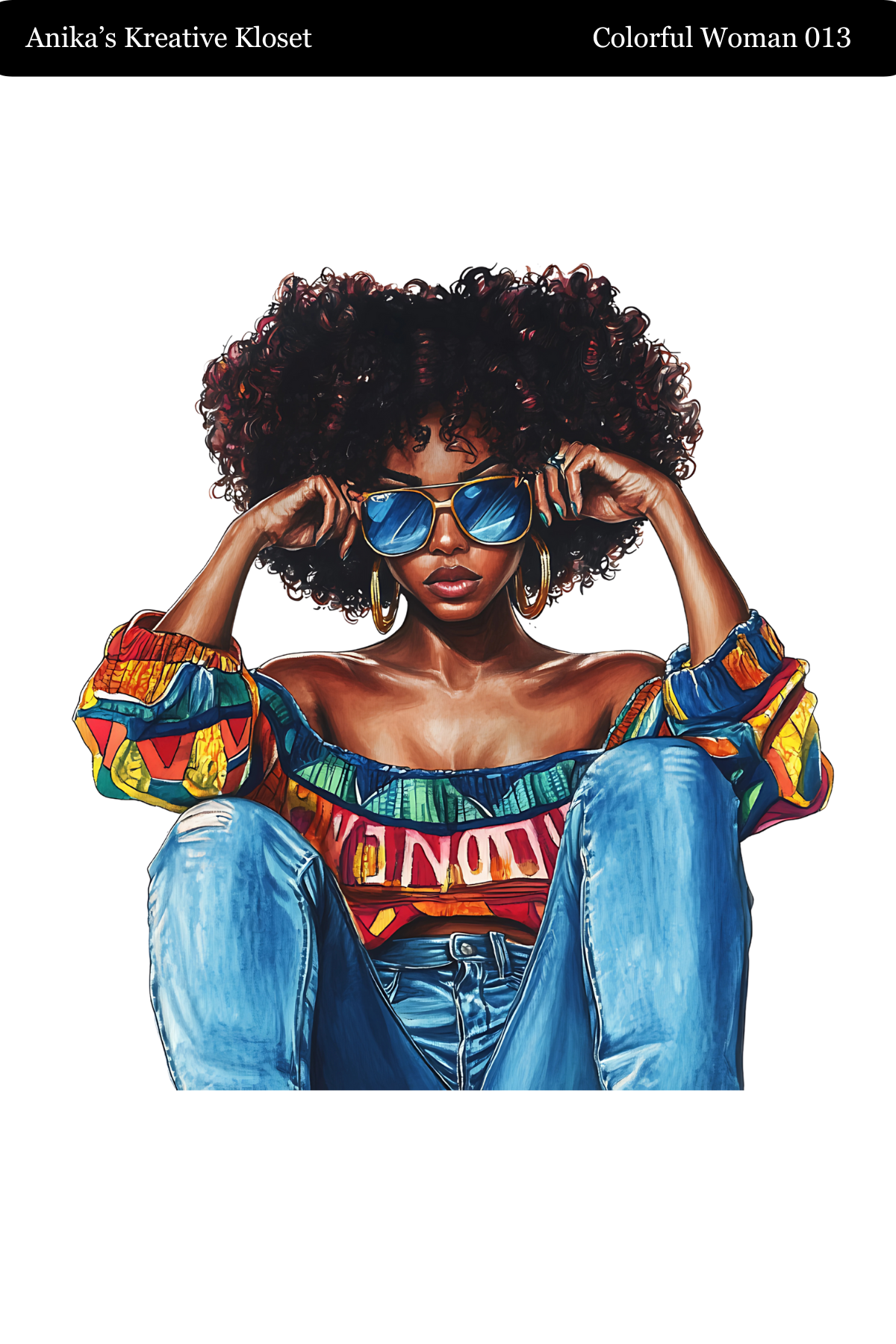 Colorful Woman Transparent