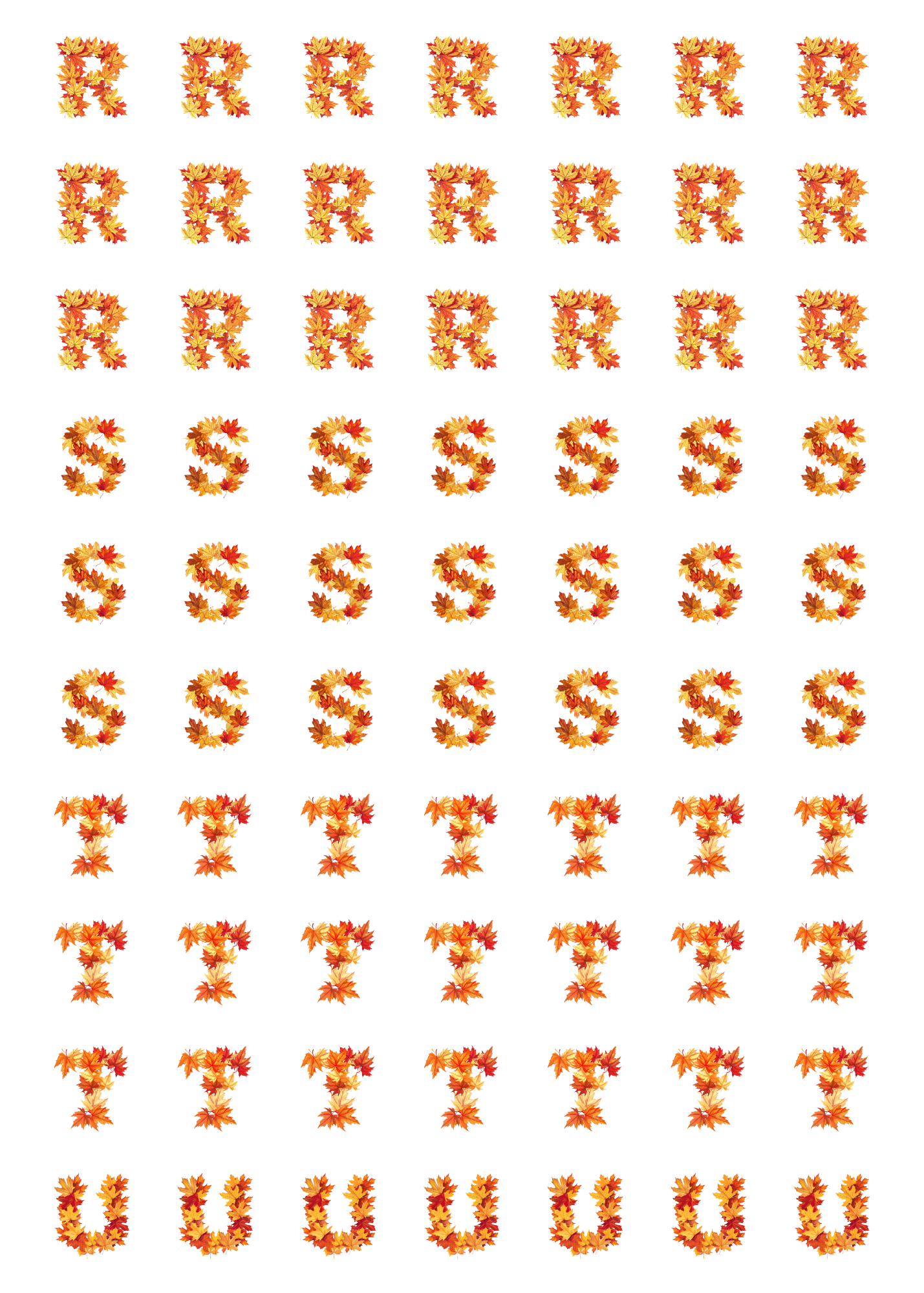 Alphabet: Fall Style