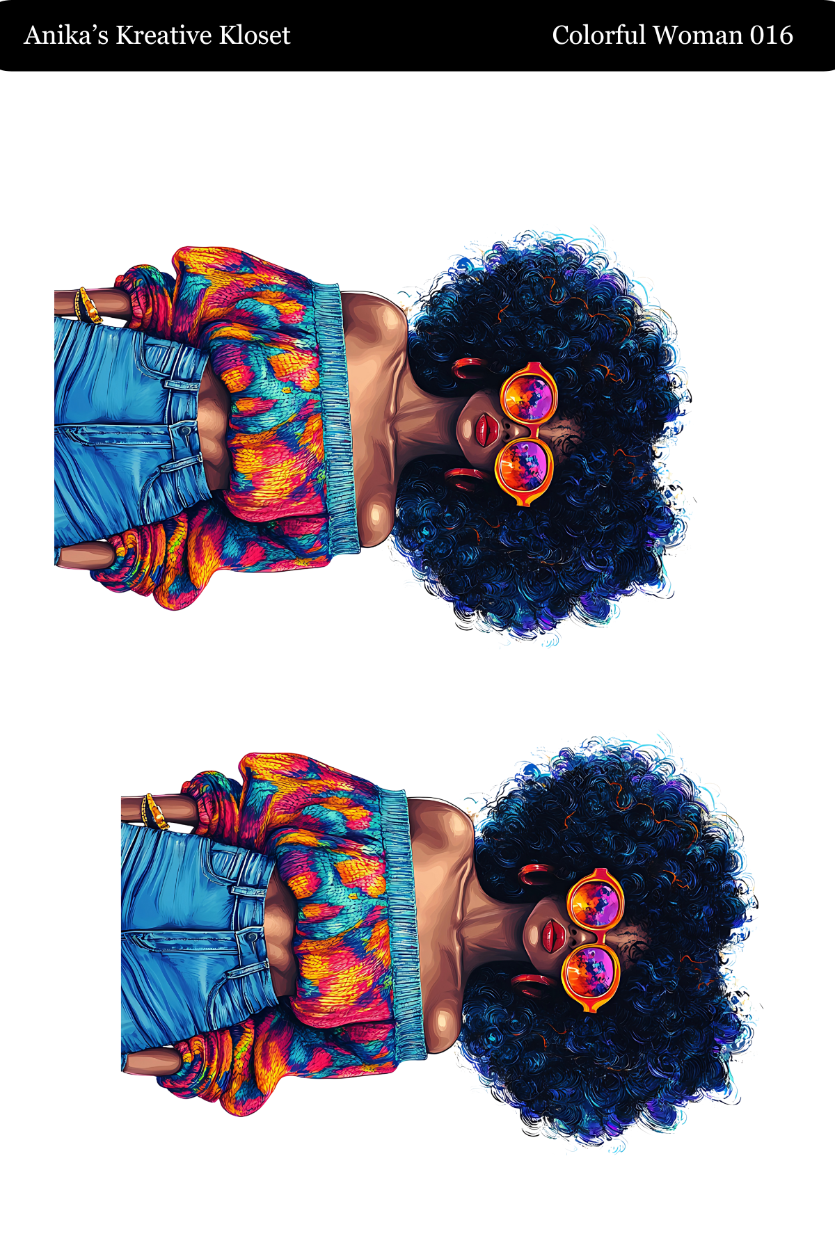 Colorful Woman Transparent