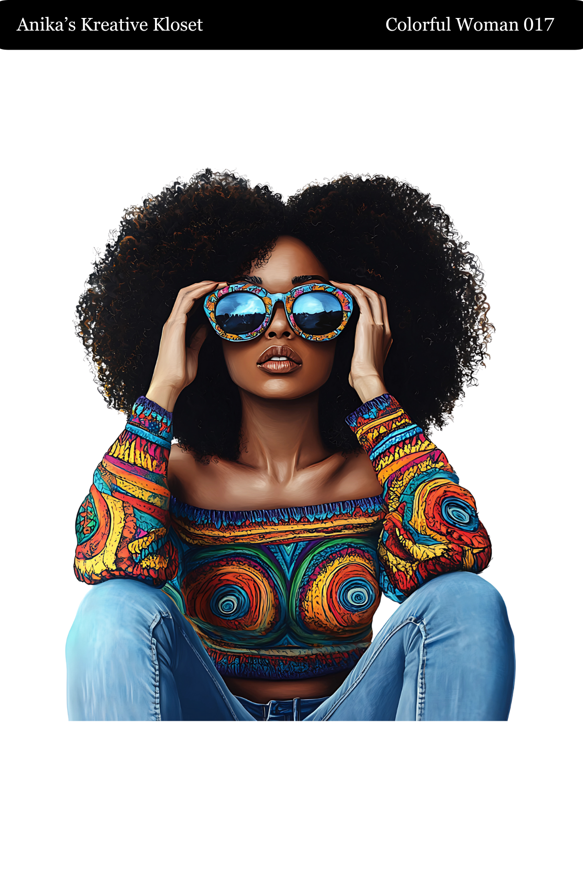 Colorful Woman Transparent