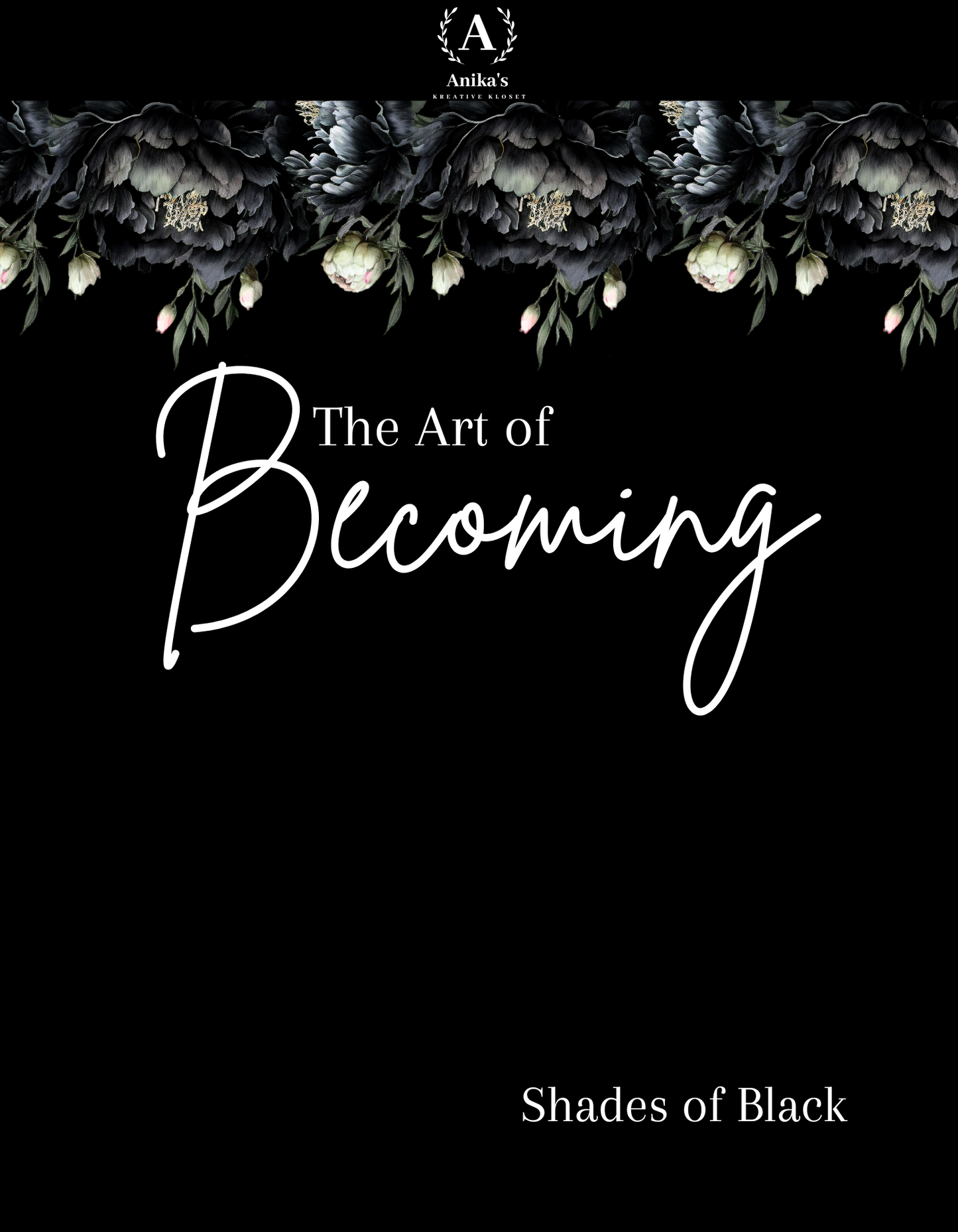 The Art of Becoming: Shades of Black Sticker Book