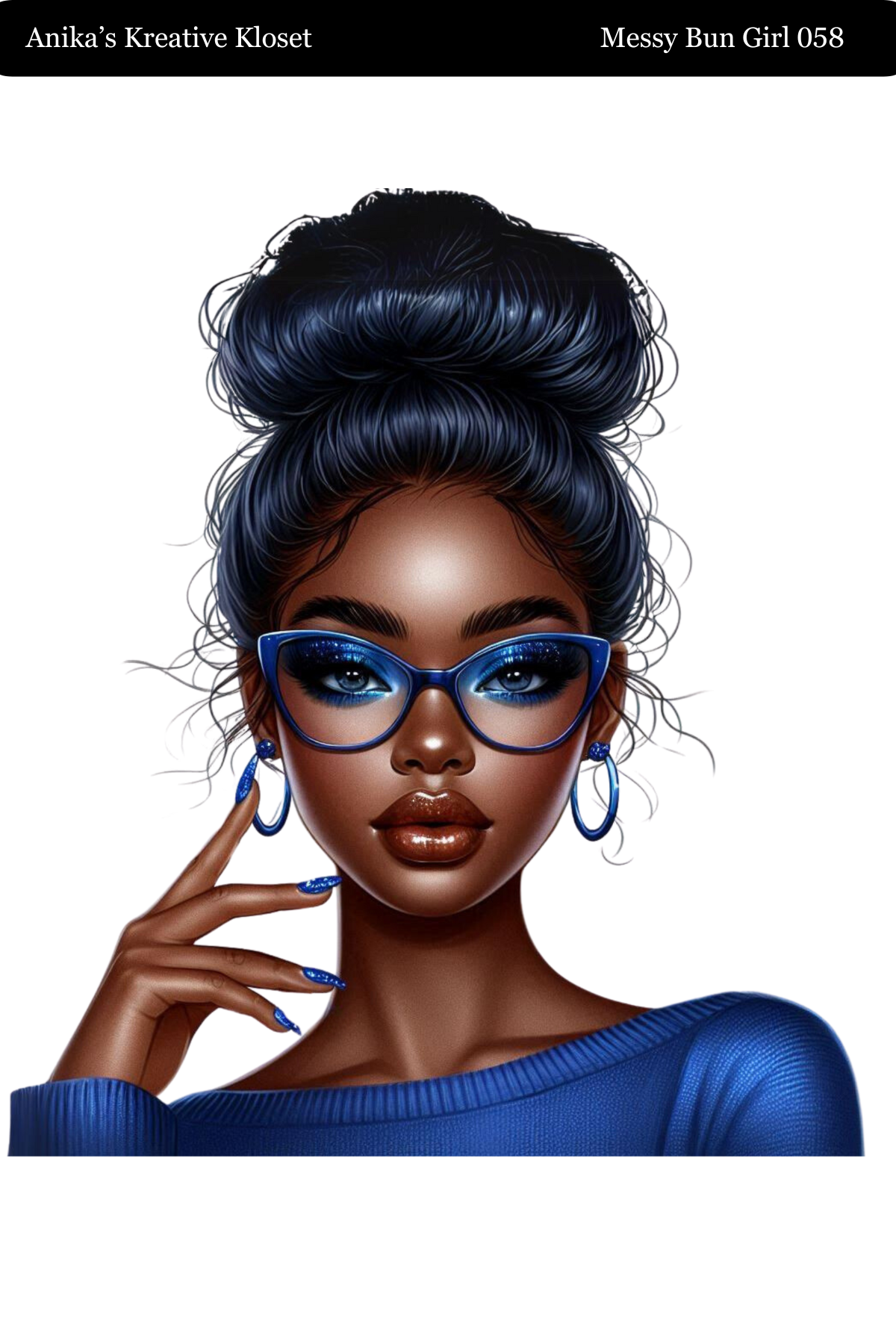 Messy Bun Girl 058 - 069 Washi