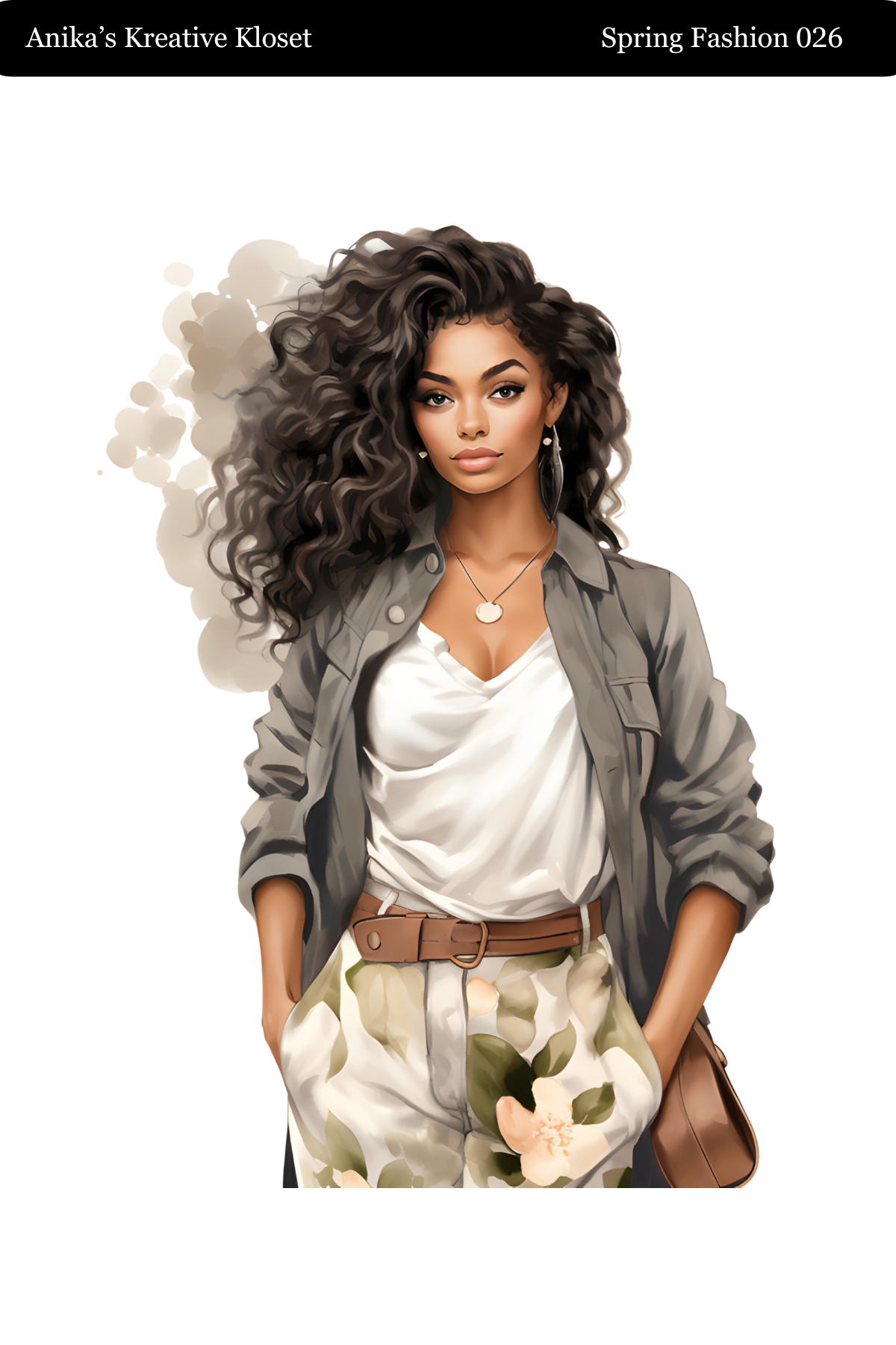 Spring Fashion Dolls Matte Sticker Paper