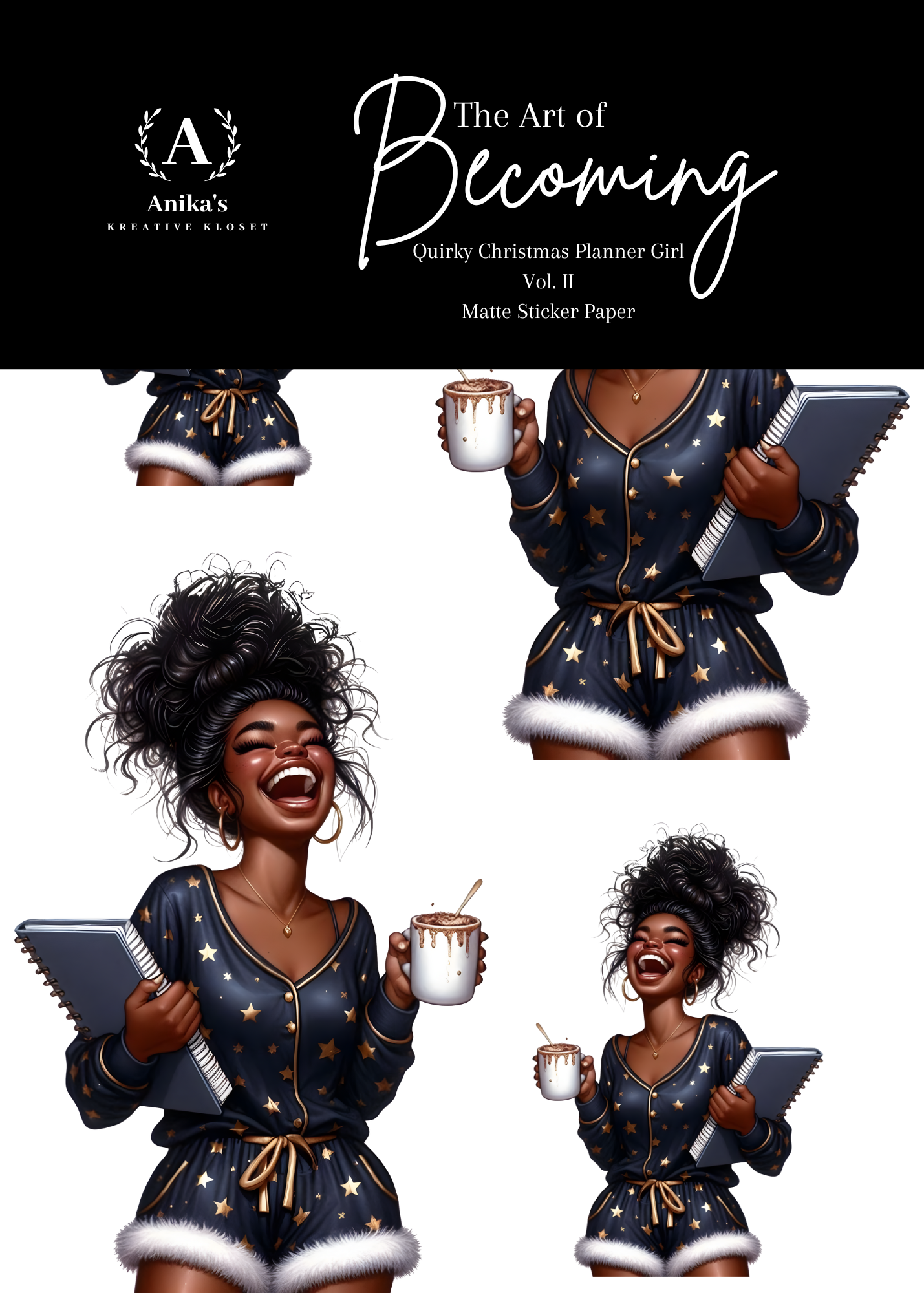 Quirky Christmas Planner Girl Vol. II